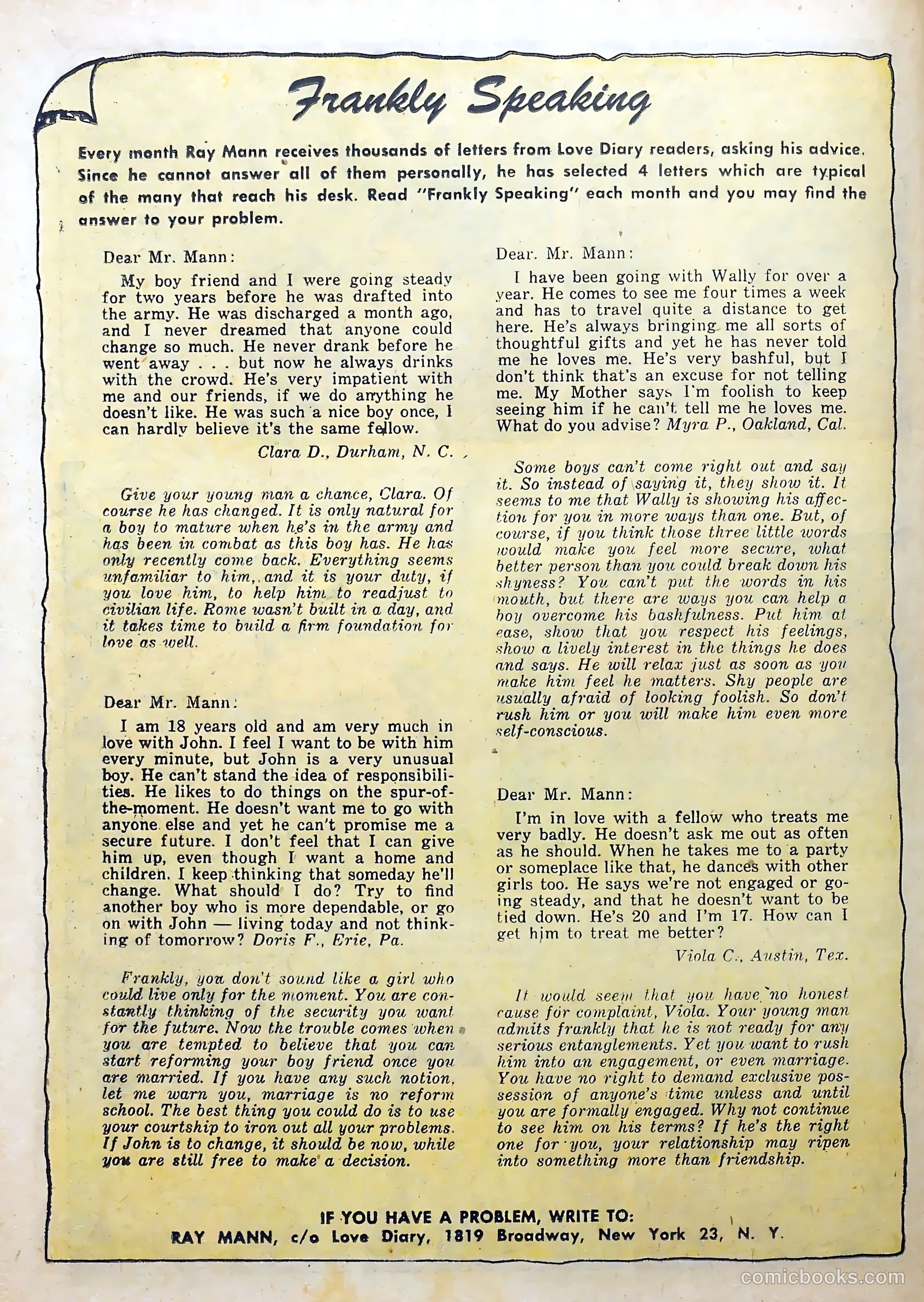Love Diary #38 (1953) — page 26 of 36