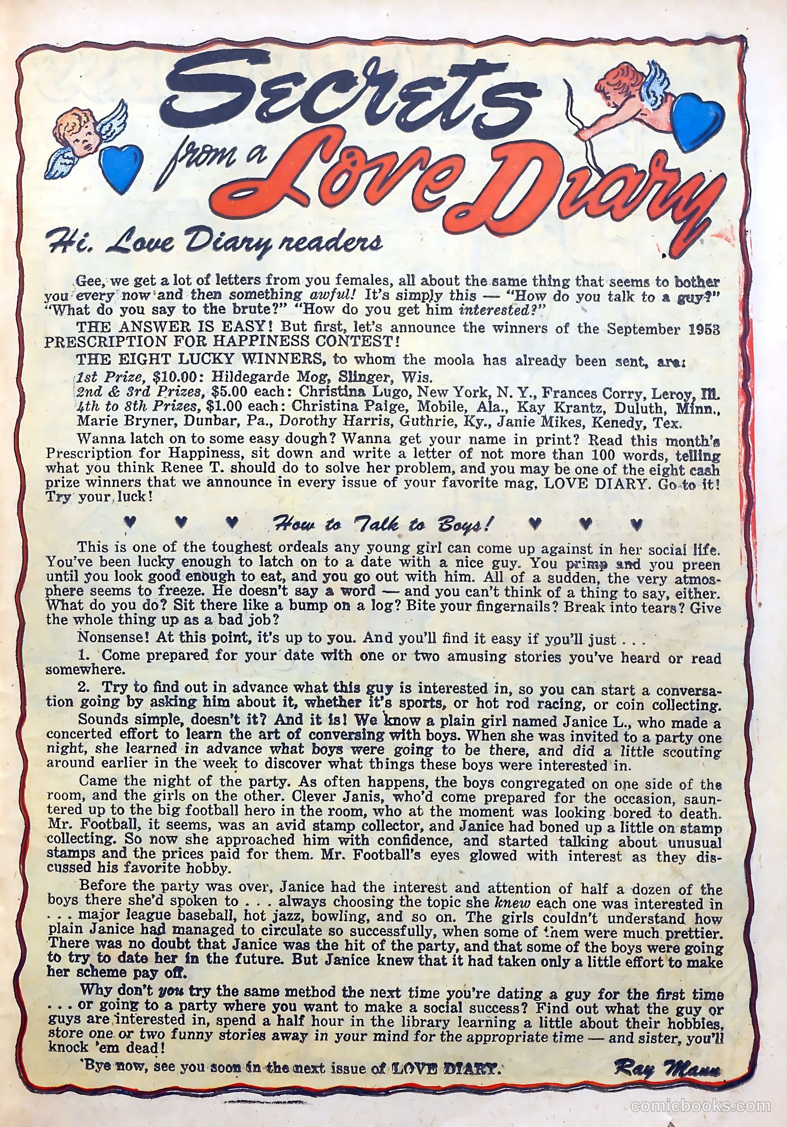 Love Diary #40 (1954) — page 21 of 36