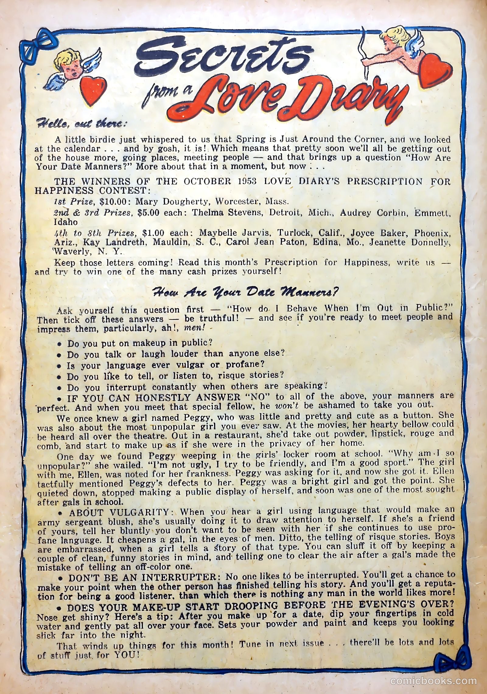Love Diary #41 (1954) — page 22 of 36