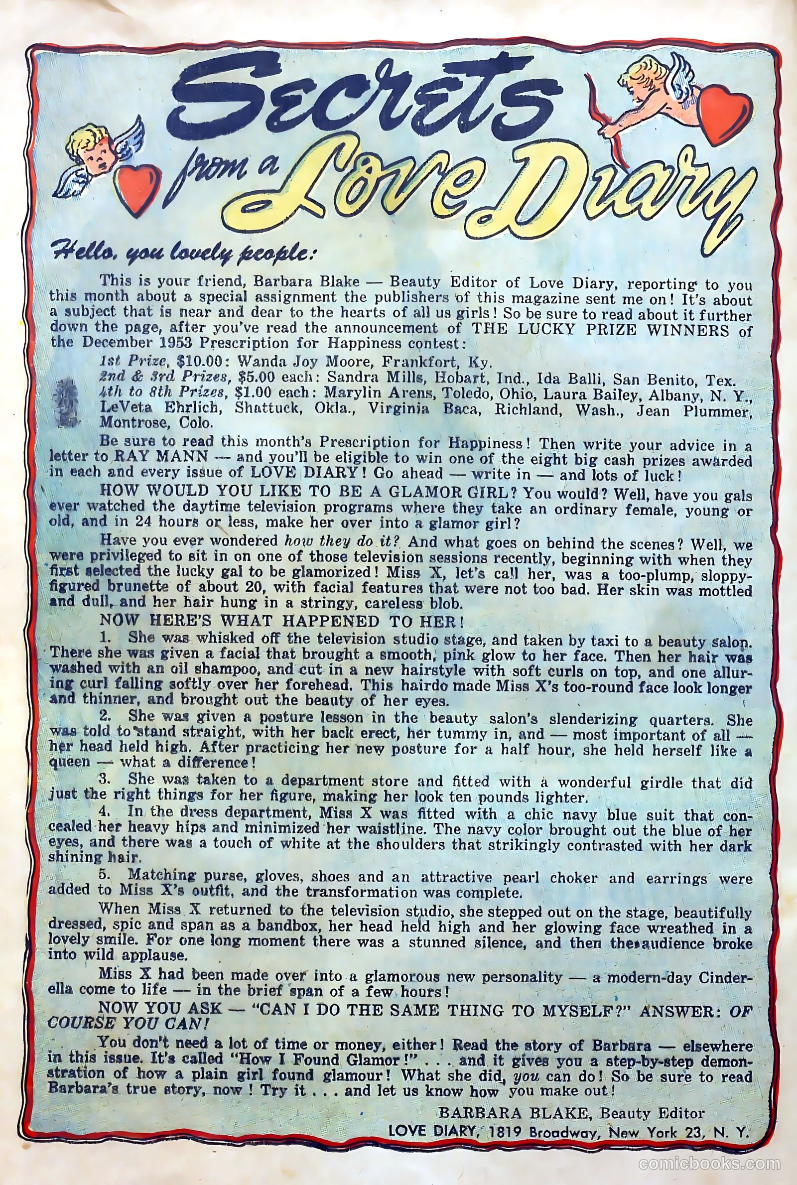 Love Diary #42 (1954) — page 20 of 36