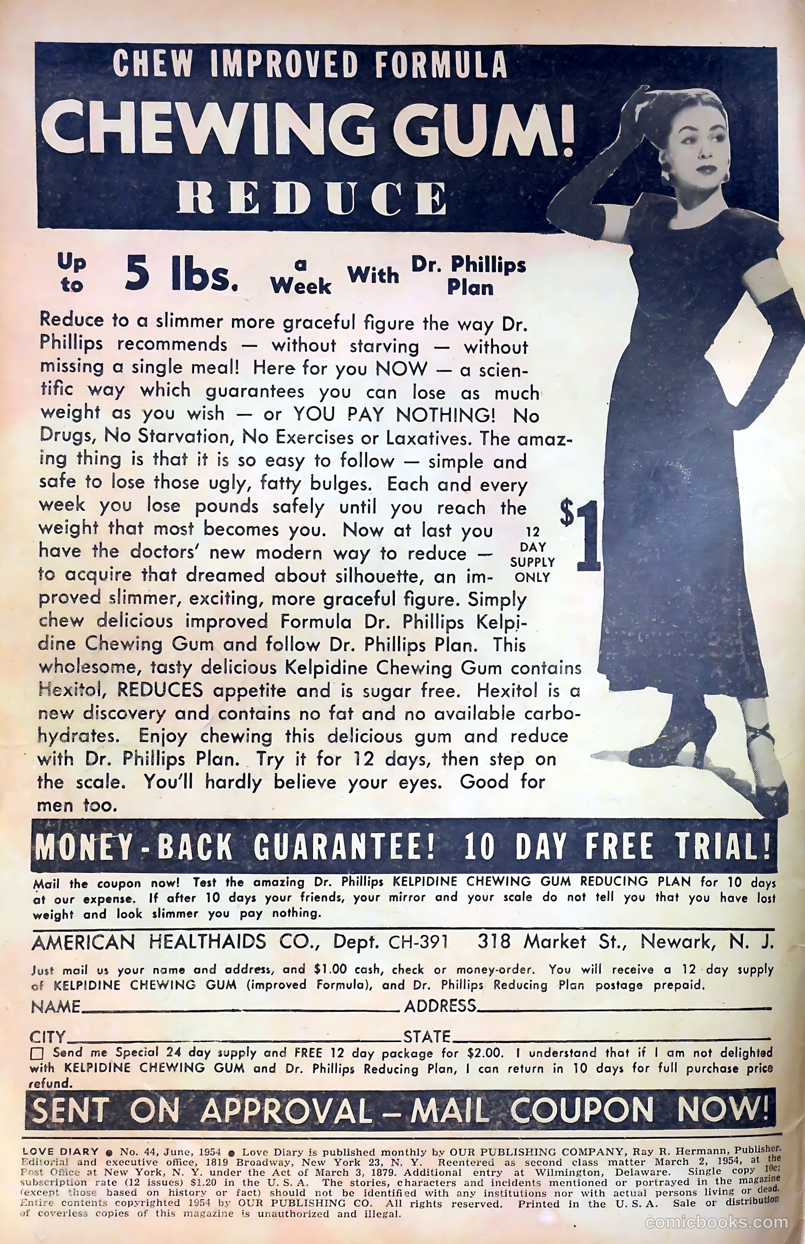 Love Diary #44 (1954) — page 2 of 36