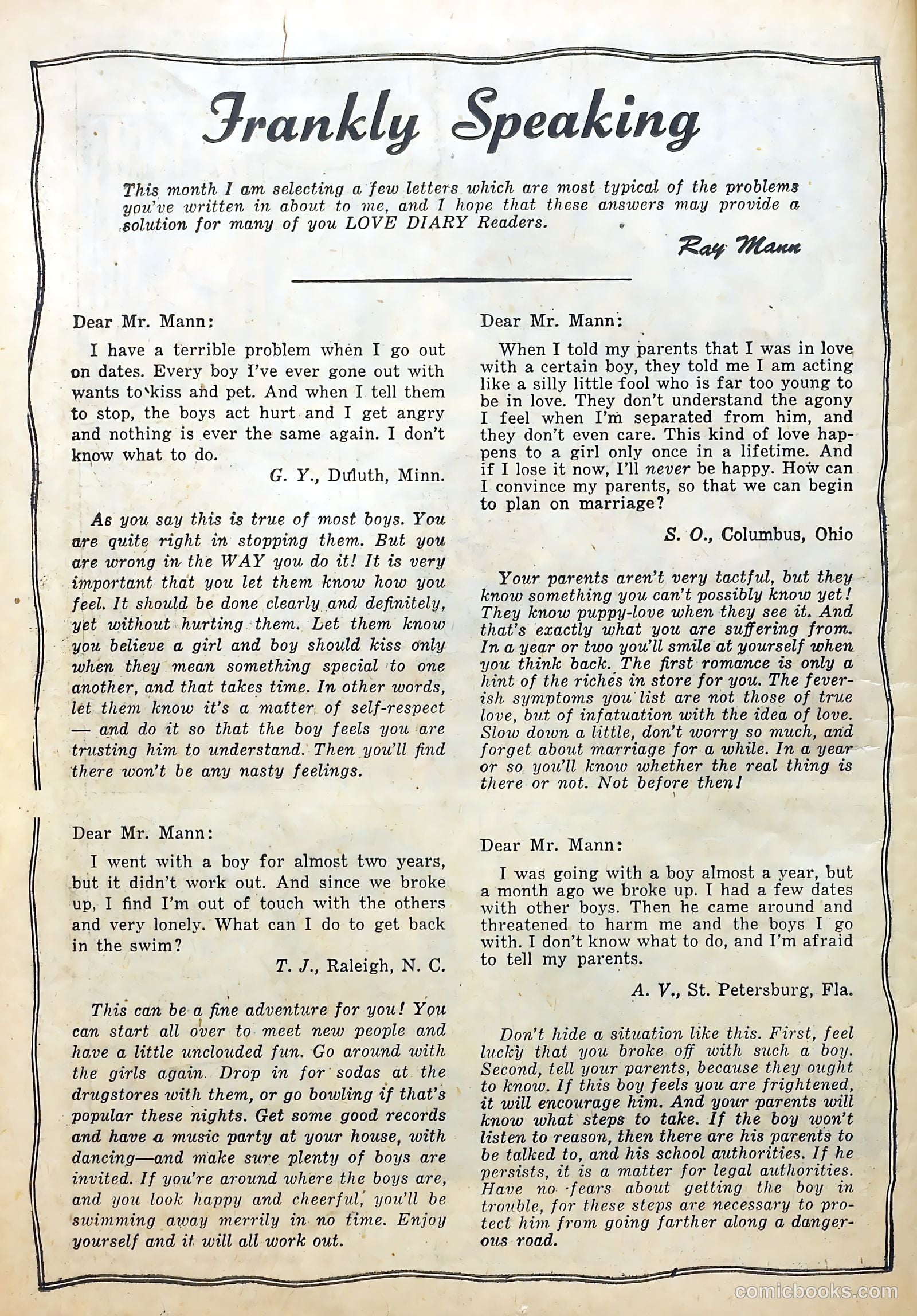 Love Diary #46 (1954) — page 24 of 36