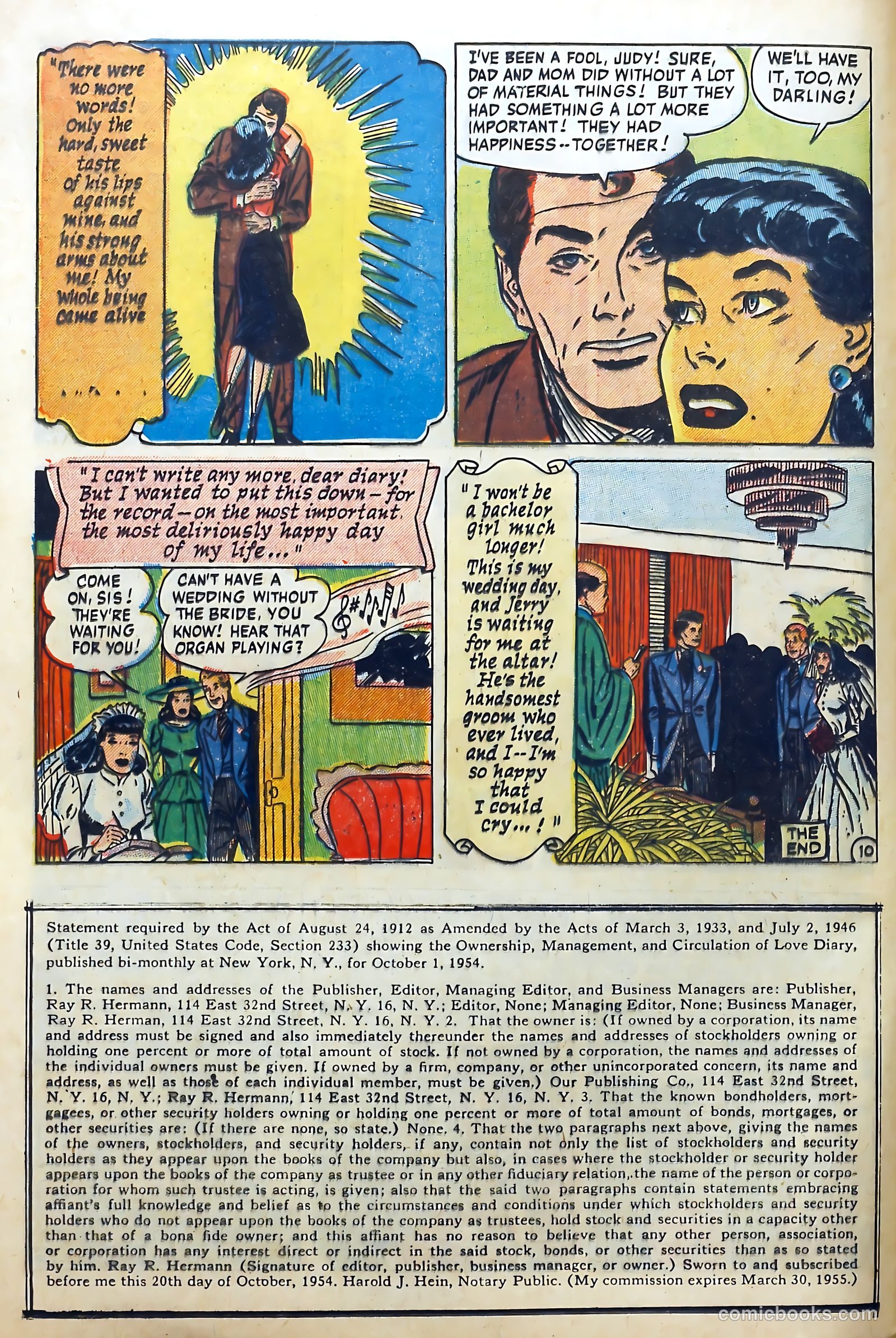 Love Diary #48 (1955) — page 12 of 36