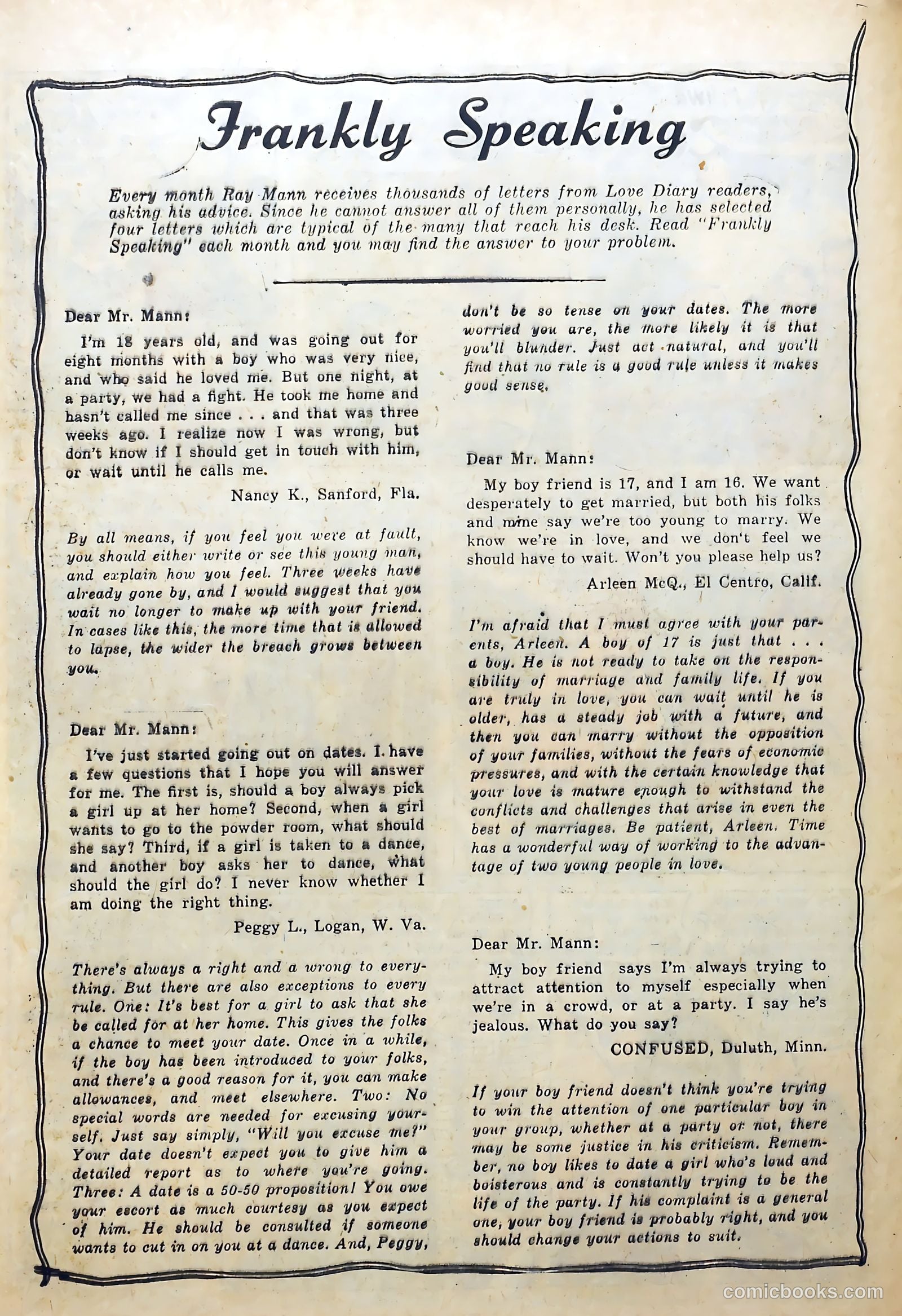 Love Diary #48 (1955) — page 28 of 36
