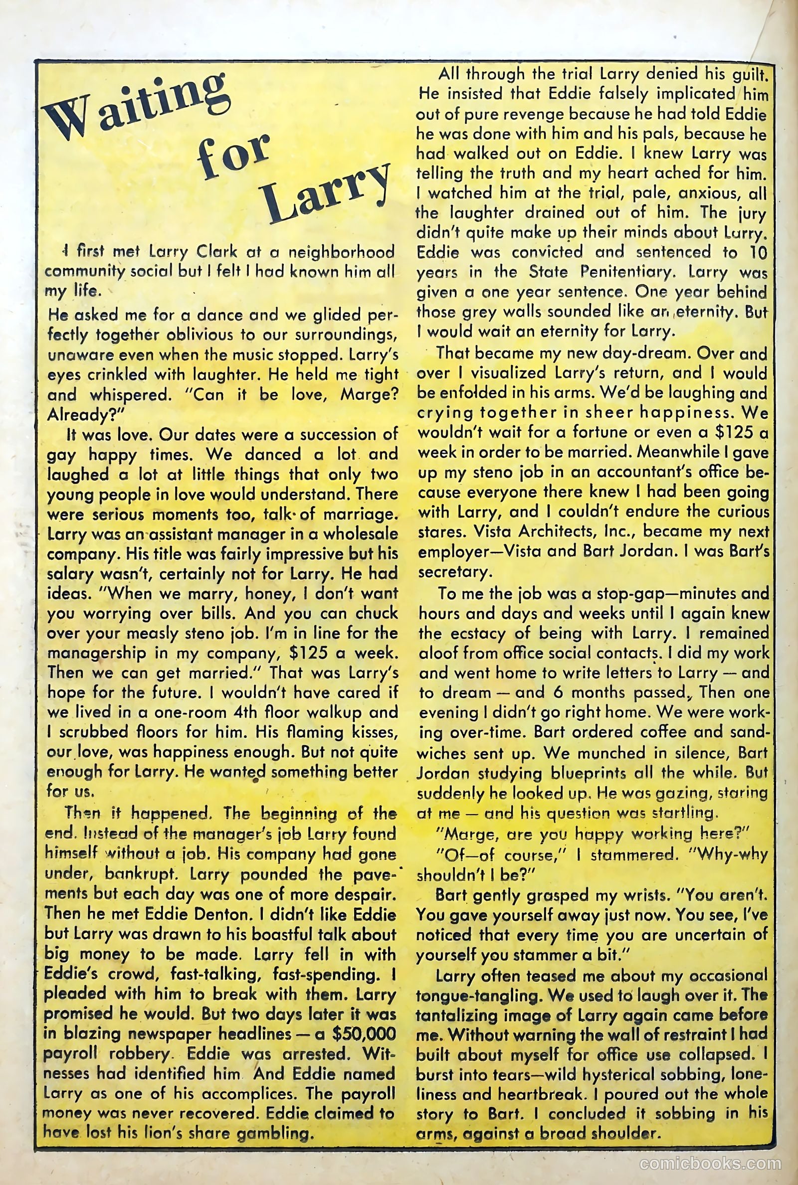 Love Diary #9 (1950) — page 22 of 52