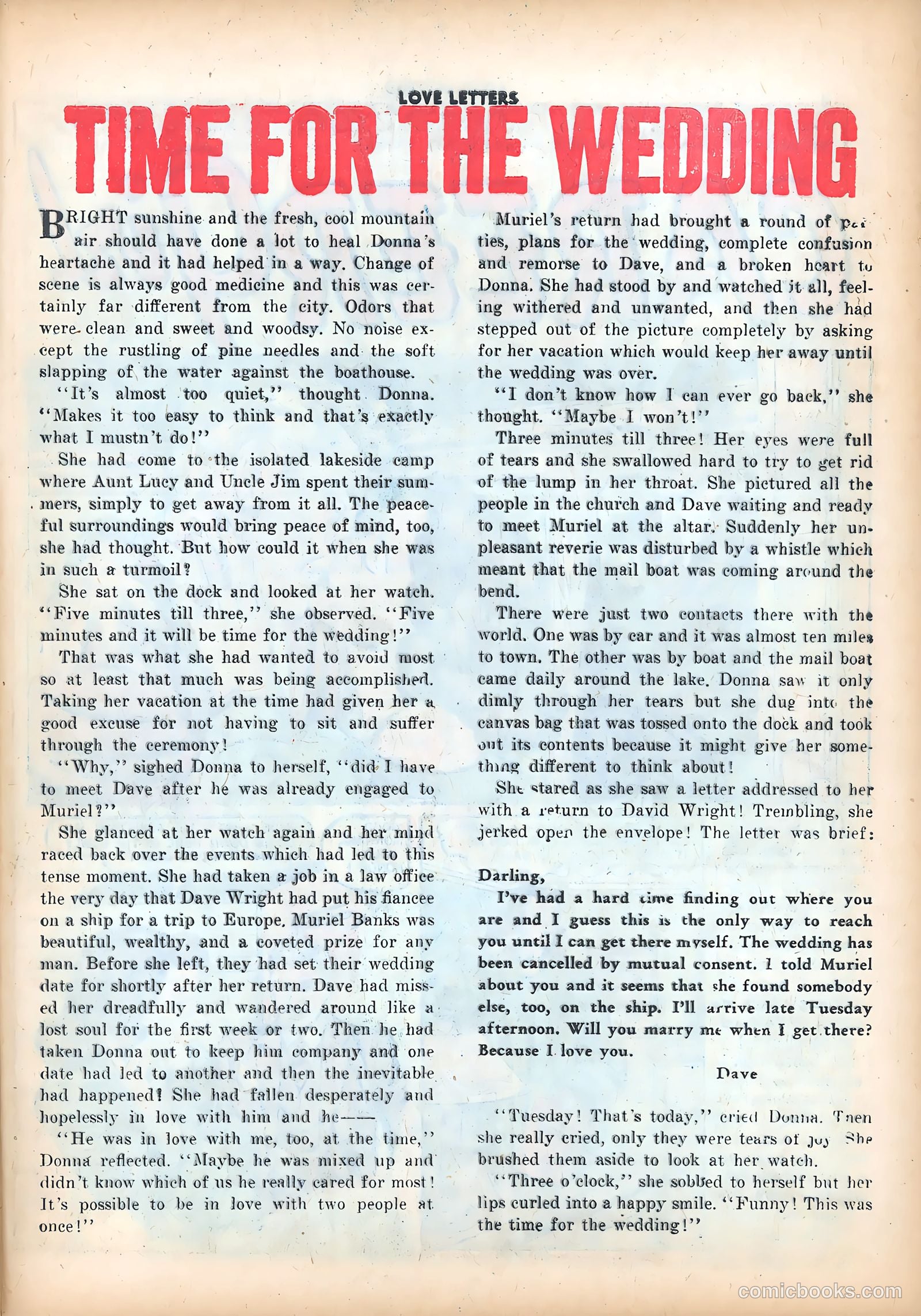 Love Letters #14 (1951) — page 25 of 36