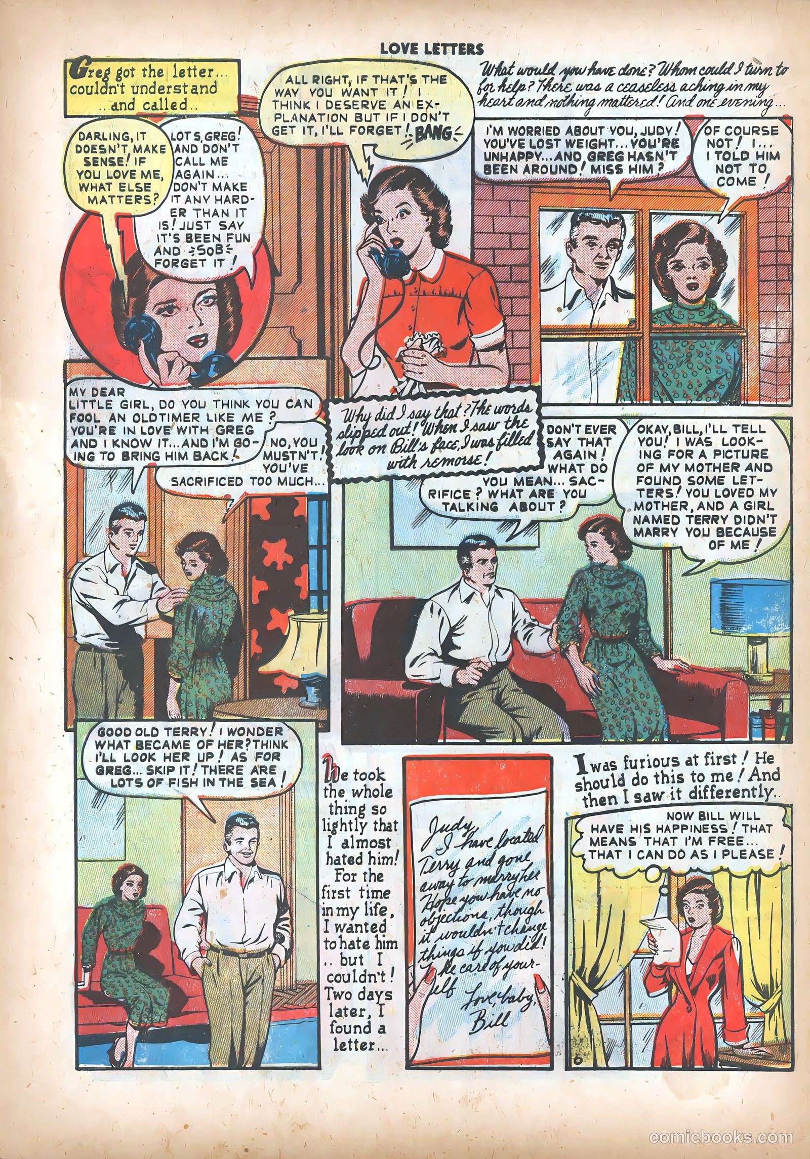Love Letters #3 (1950) — page 32 of 37