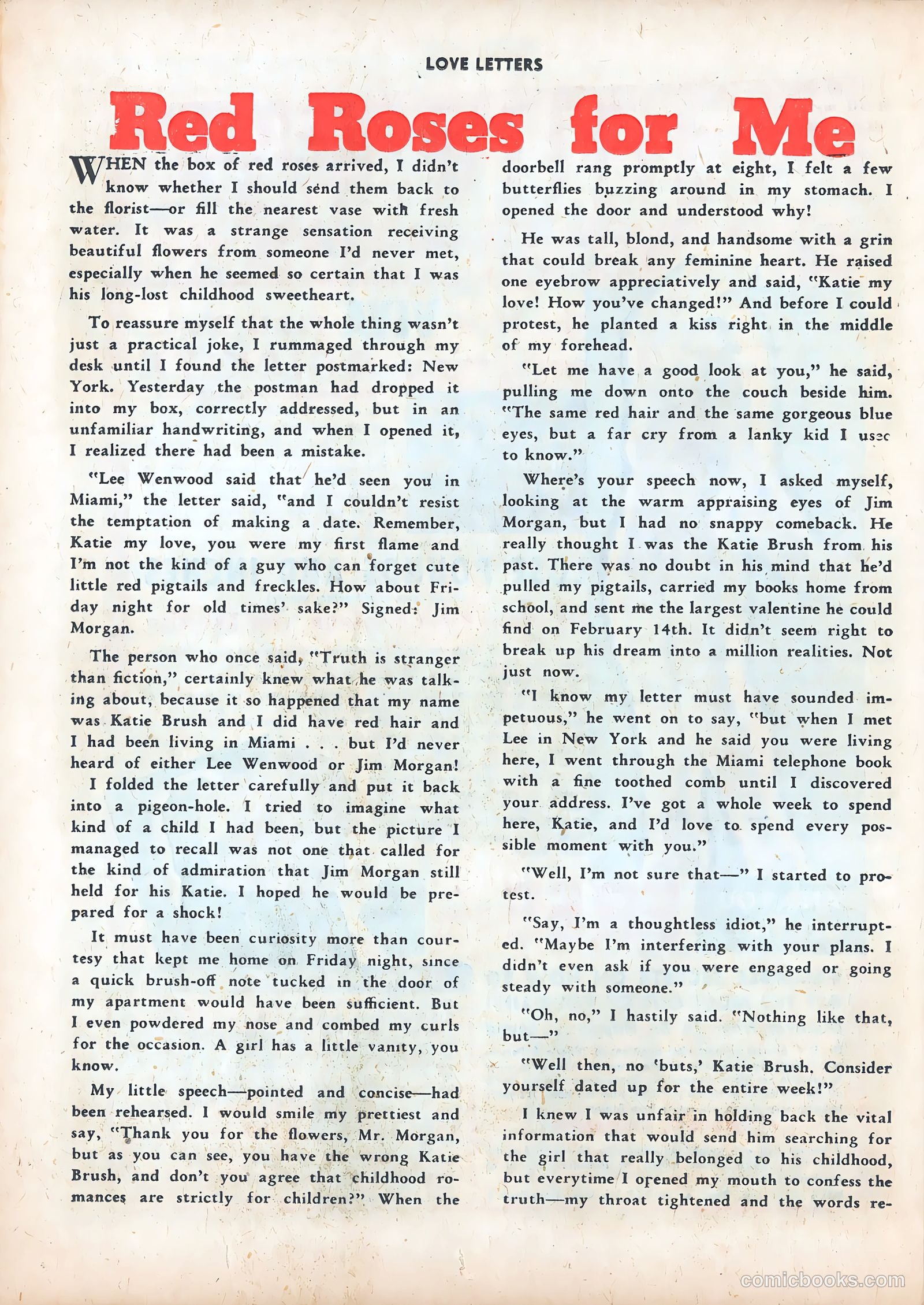 Love Letters #6 (1950) — page 37 of 52