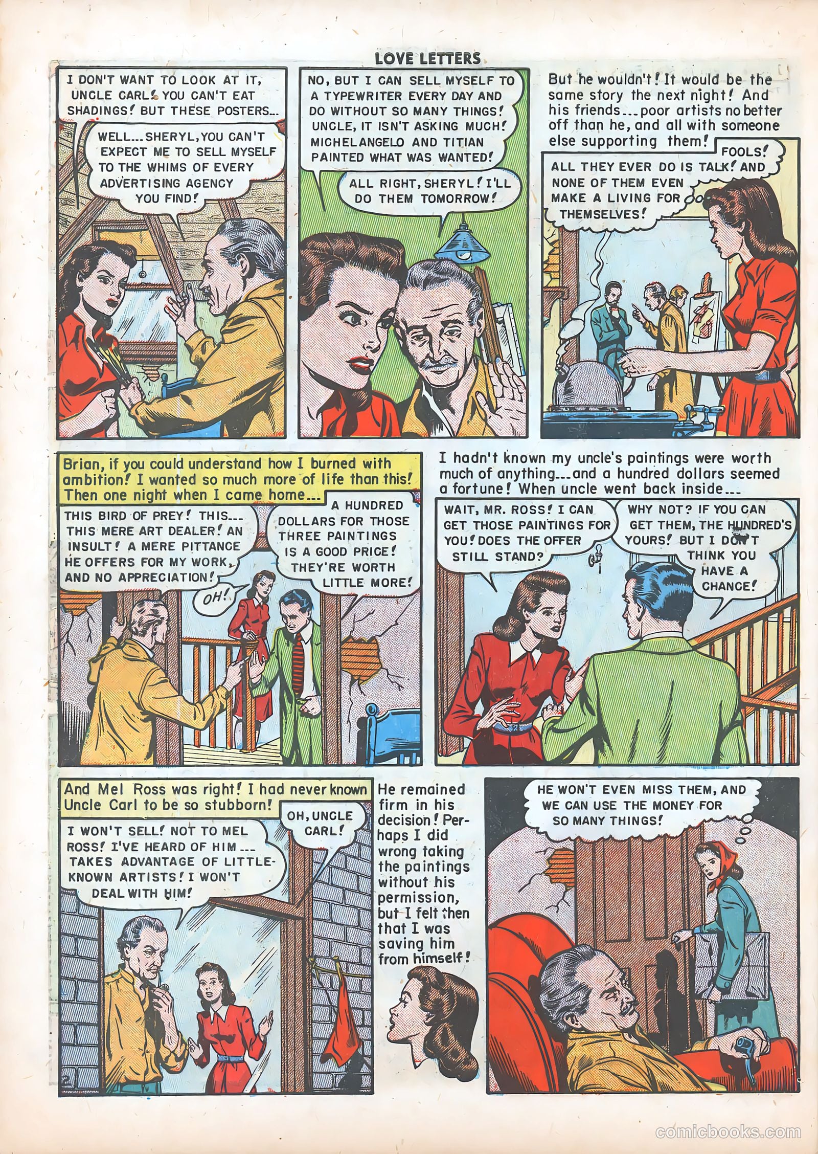 Love Letters #6 (1950) — page 41 of 52