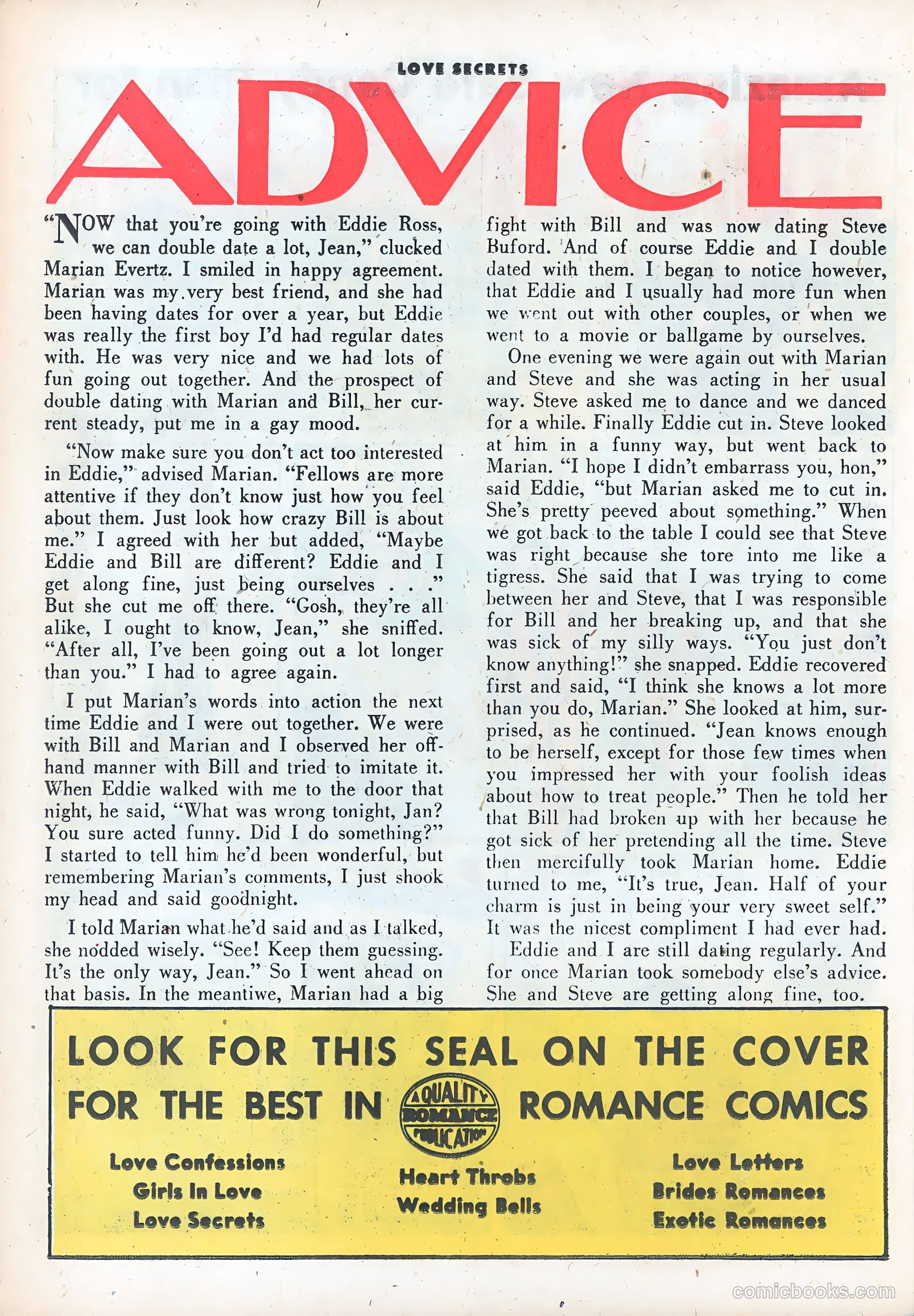 Love Secrets #50 (1956) — page 26 of 37