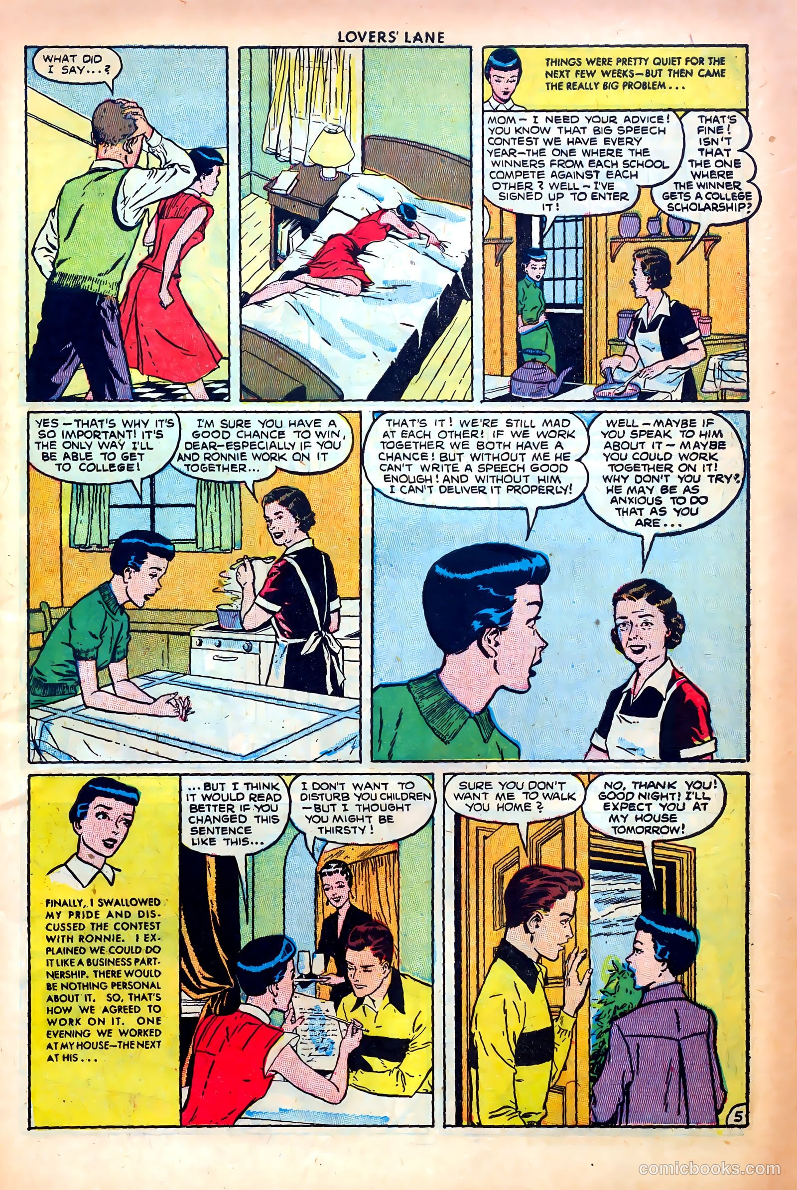 Lovers' Lane #14 (1951, Lev Gleason Publications, Inc.) — page 7 of 52