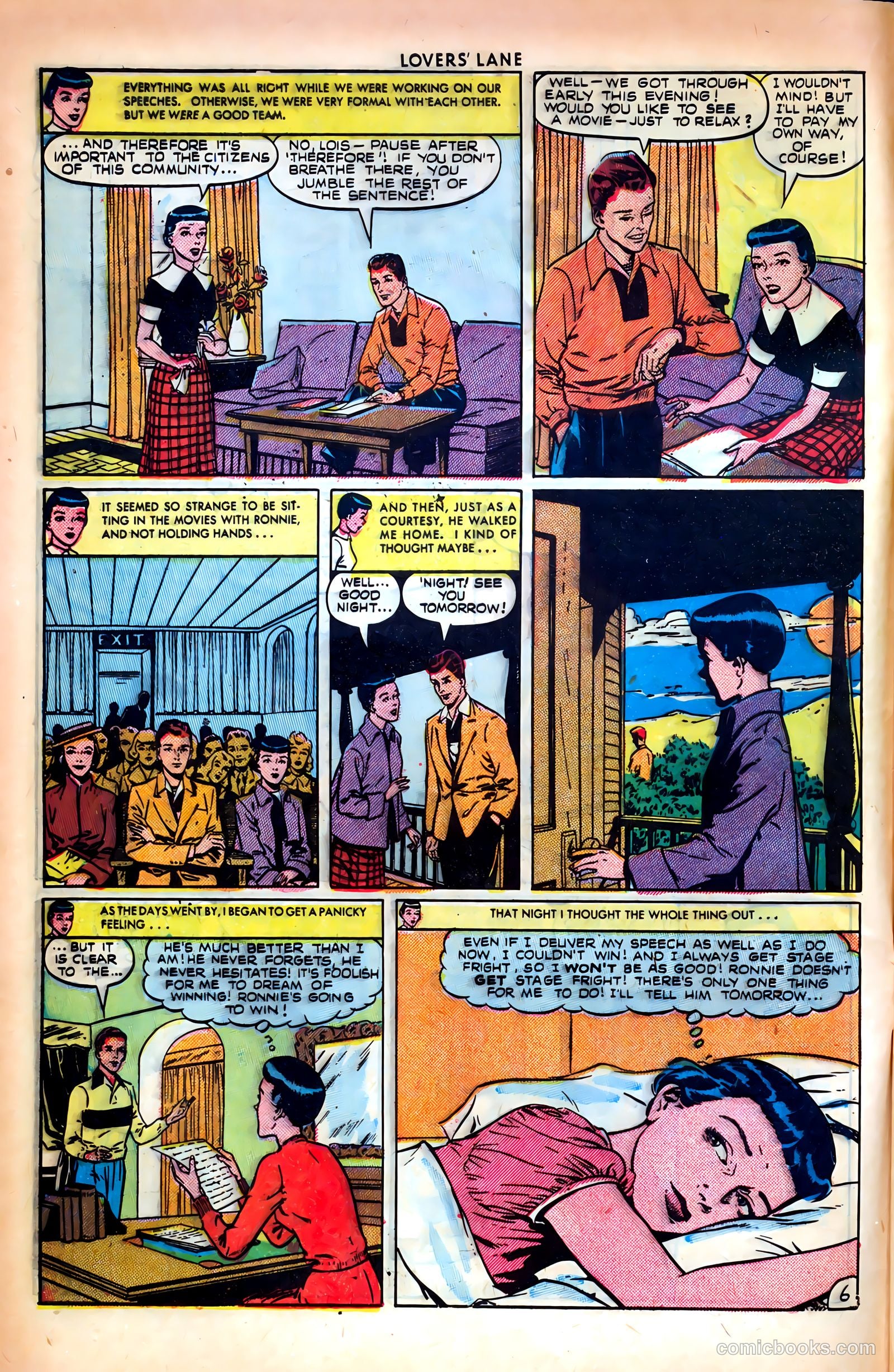 Lovers' Lane #14 (1951, Lev Gleason Publications, Inc.) — page 8 of 52