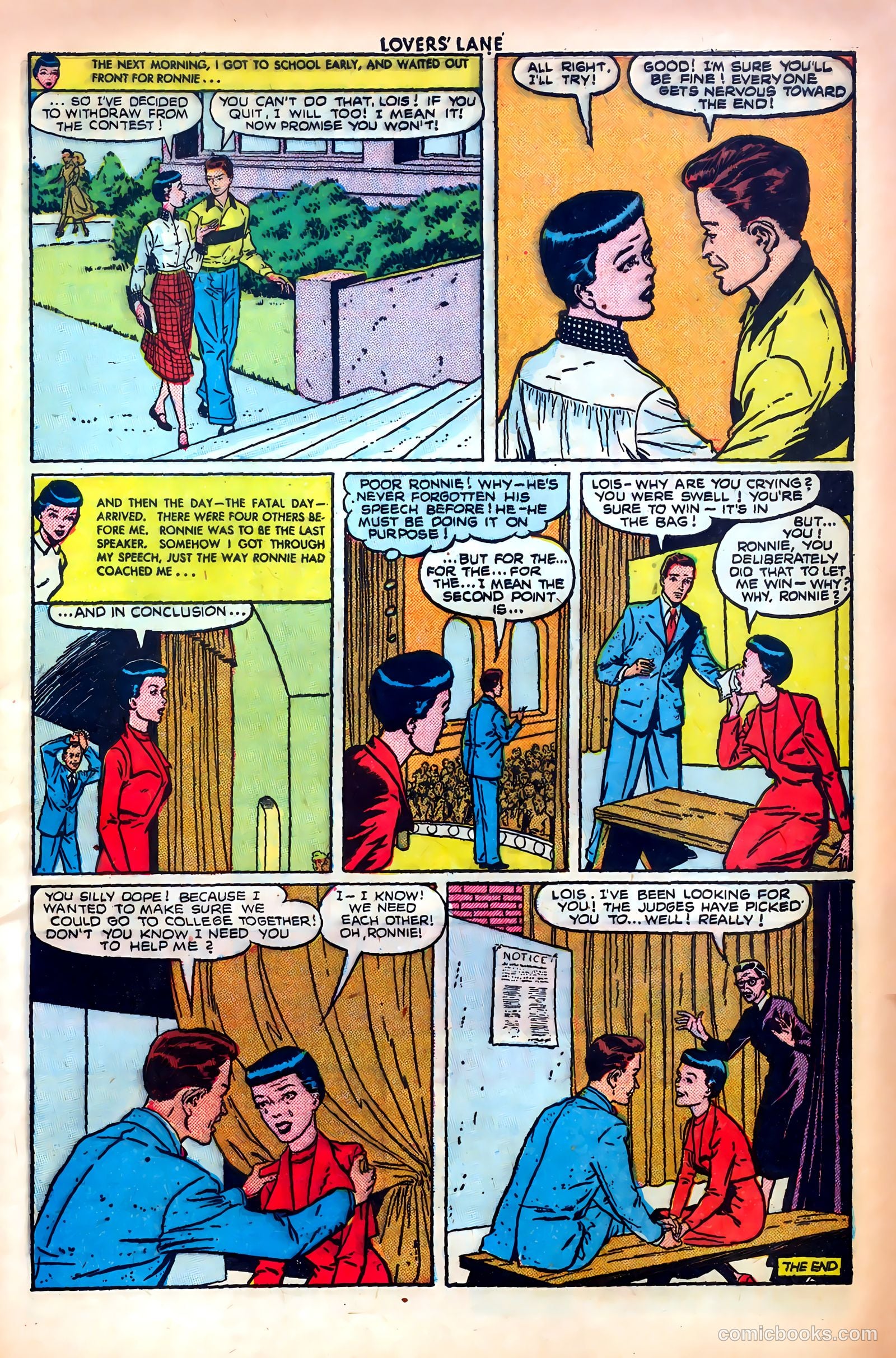 Lovers' Lane #14 (1951, Lev Gleason Publications, Inc.) — page 9 of 52