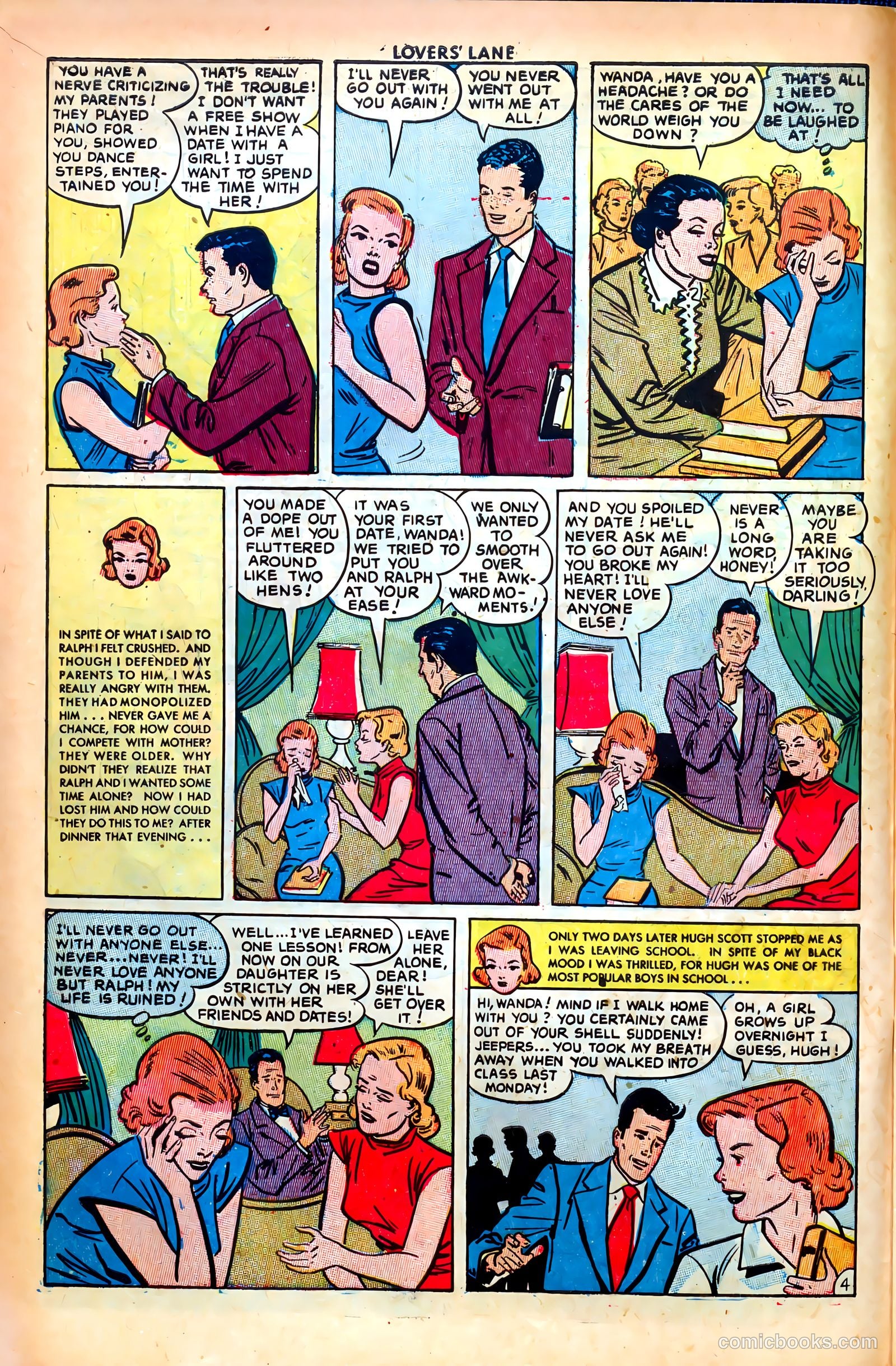 Lovers' Lane #14 (1951, Lev Gleason Publications, Inc.) — page 14 of 52