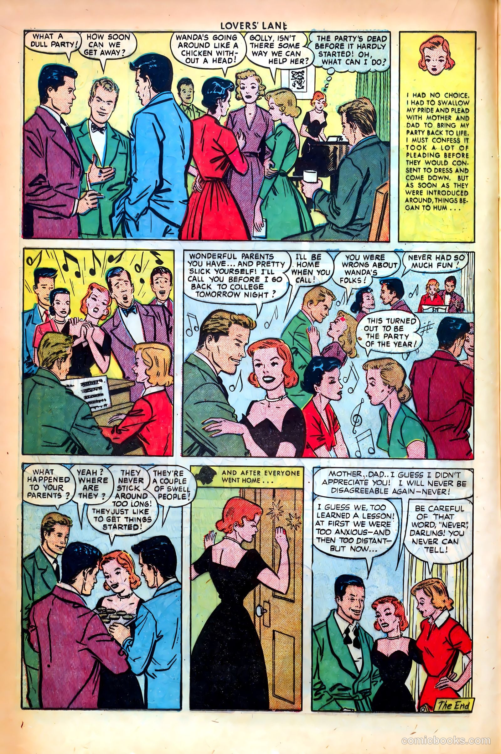 Lovers' Lane #14 (1951, Lev Gleason Publications, Inc.) — page 18 of 52