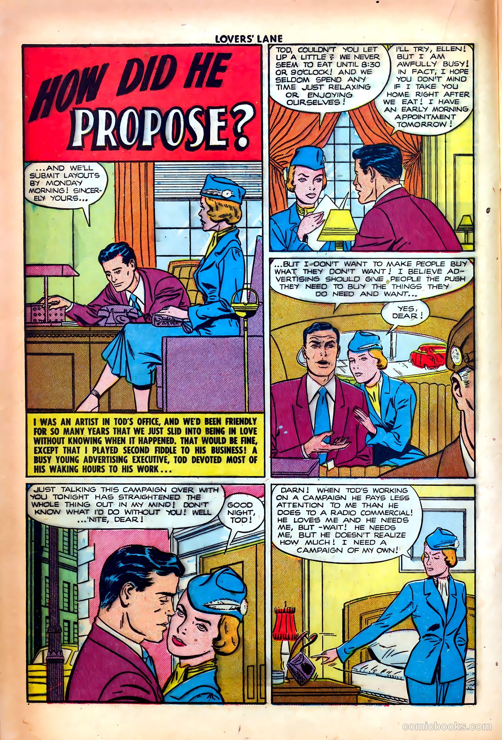 Lovers' Lane #14 (1951, Lev Gleason Publications, Inc.) — page 20 of 52