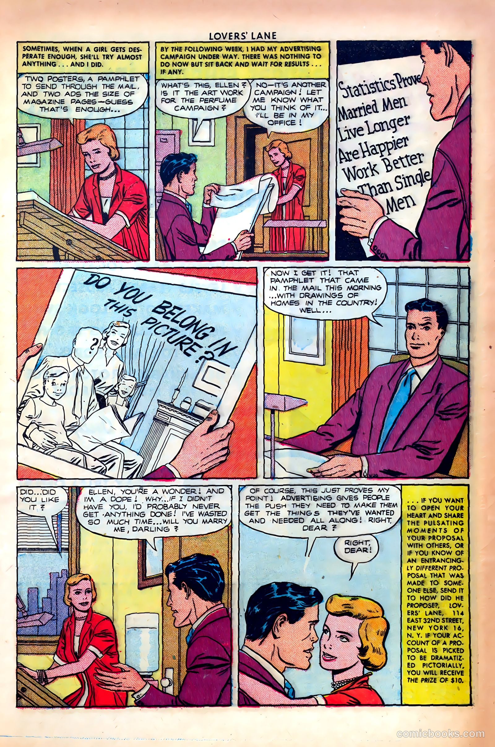 Lovers' Lane #14 (1951, Lev Gleason Publications, Inc.) — page 21 of 52