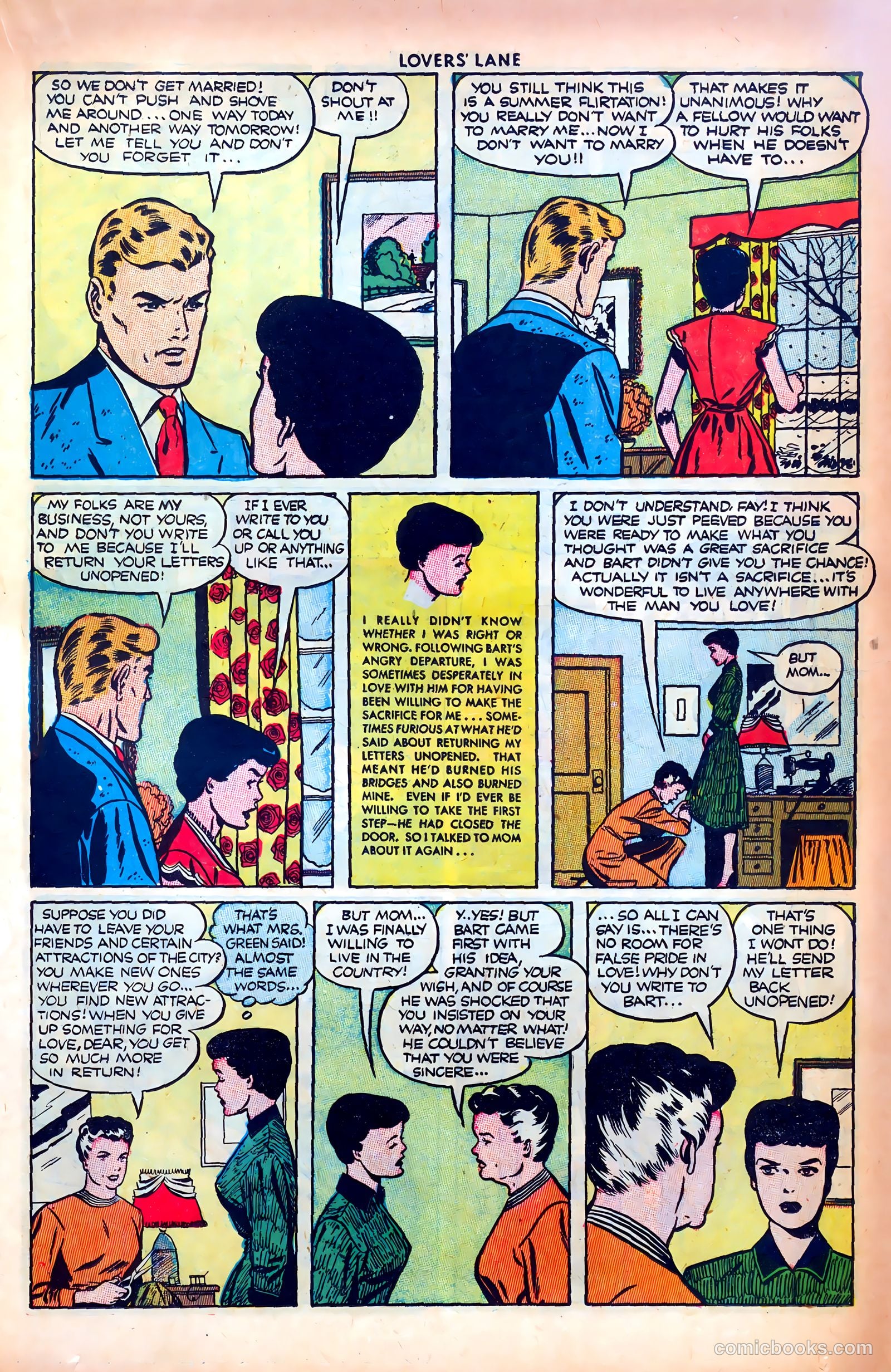 Lovers' Lane #14 (1951, Lev Gleason Publications, Inc.) — page 31 of 52
