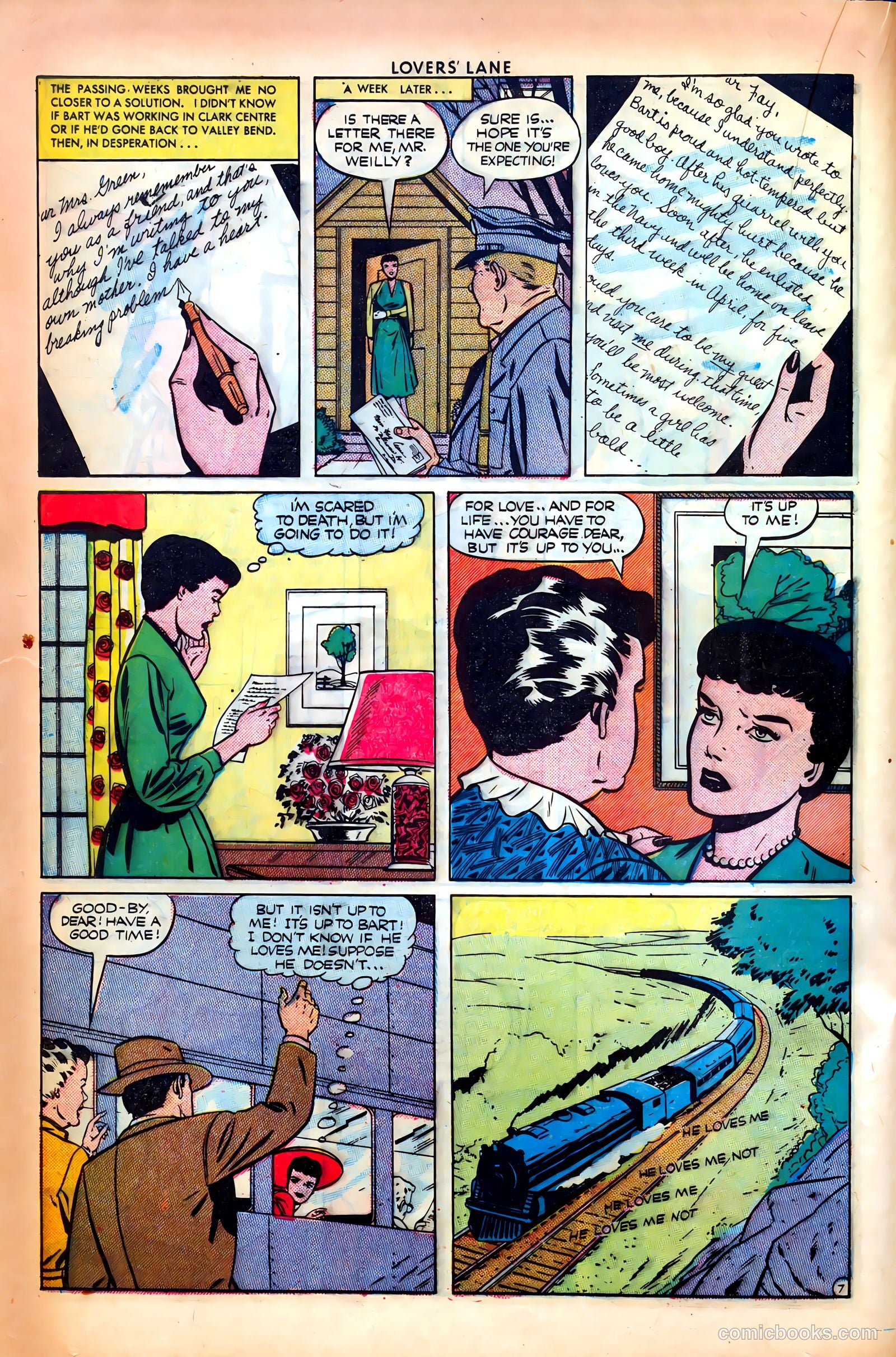 Lovers' Lane #14 (1951, Lev Gleason Publications, Inc.) — page 32 of 52