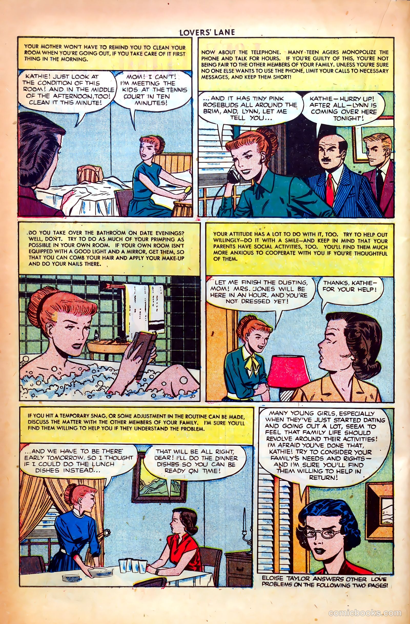 Lovers' Lane #14 (1951, Lev Gleason Publications, Inc.) — page 36 of 52