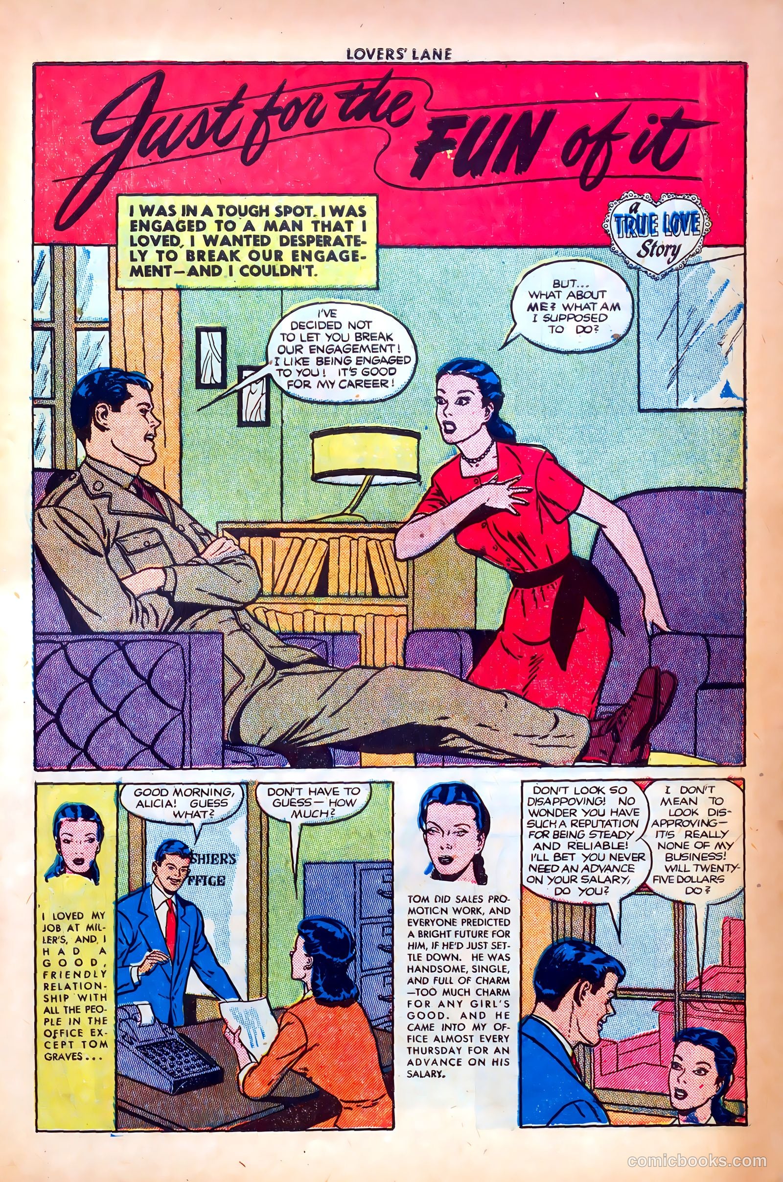 Lovers' Lane #14 (1951, Lev Gleason Publications, Inc.) — page 41 of 52