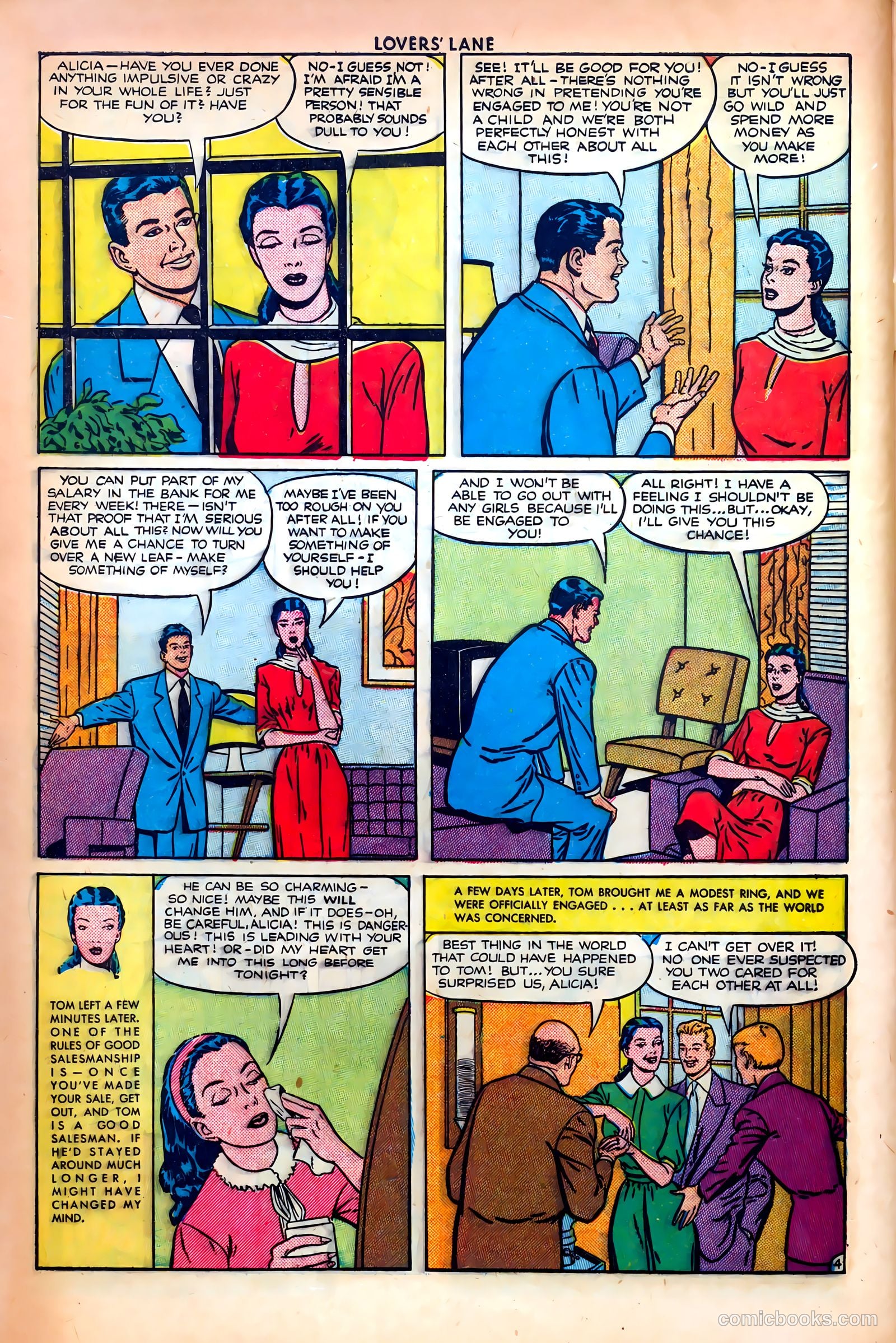 Lovers' Lane #14 (1951, Lev Gleason Publications, Inc.) — page 44 of 52