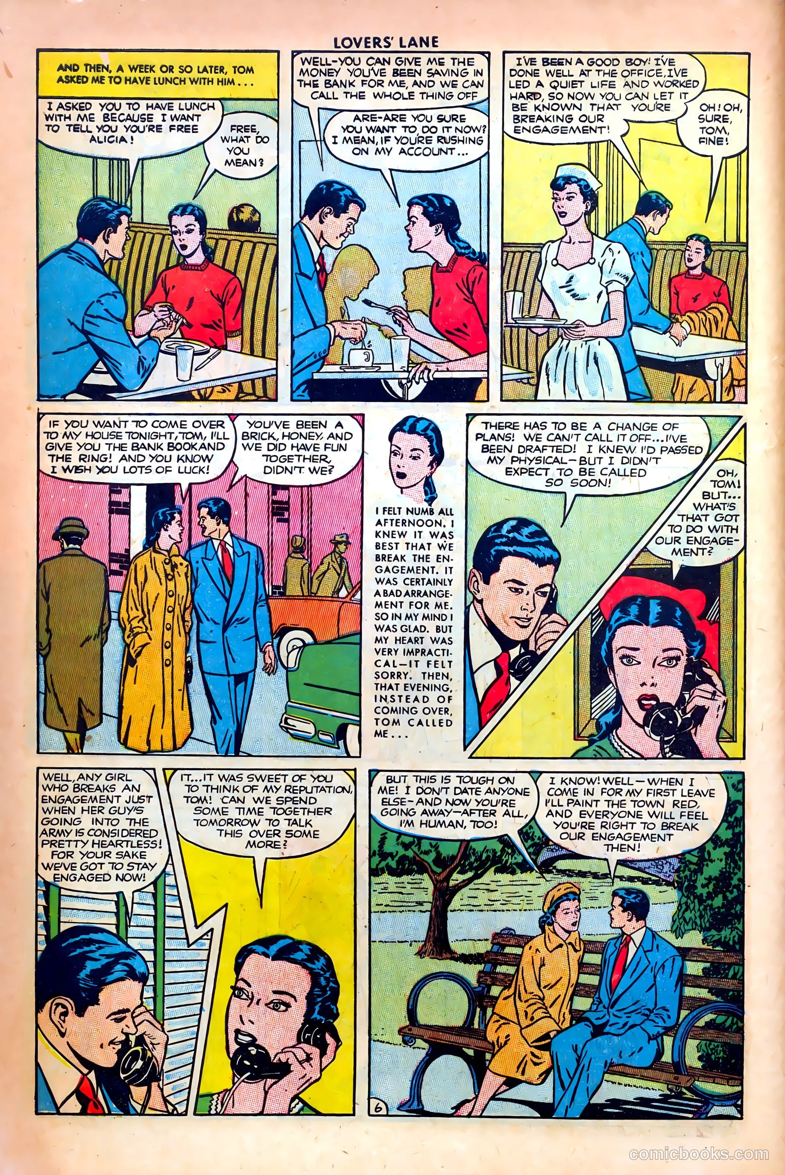 Lovers' Lane #14 (1951, Lev Gleason Publications, Inc.) — page 46 of 52