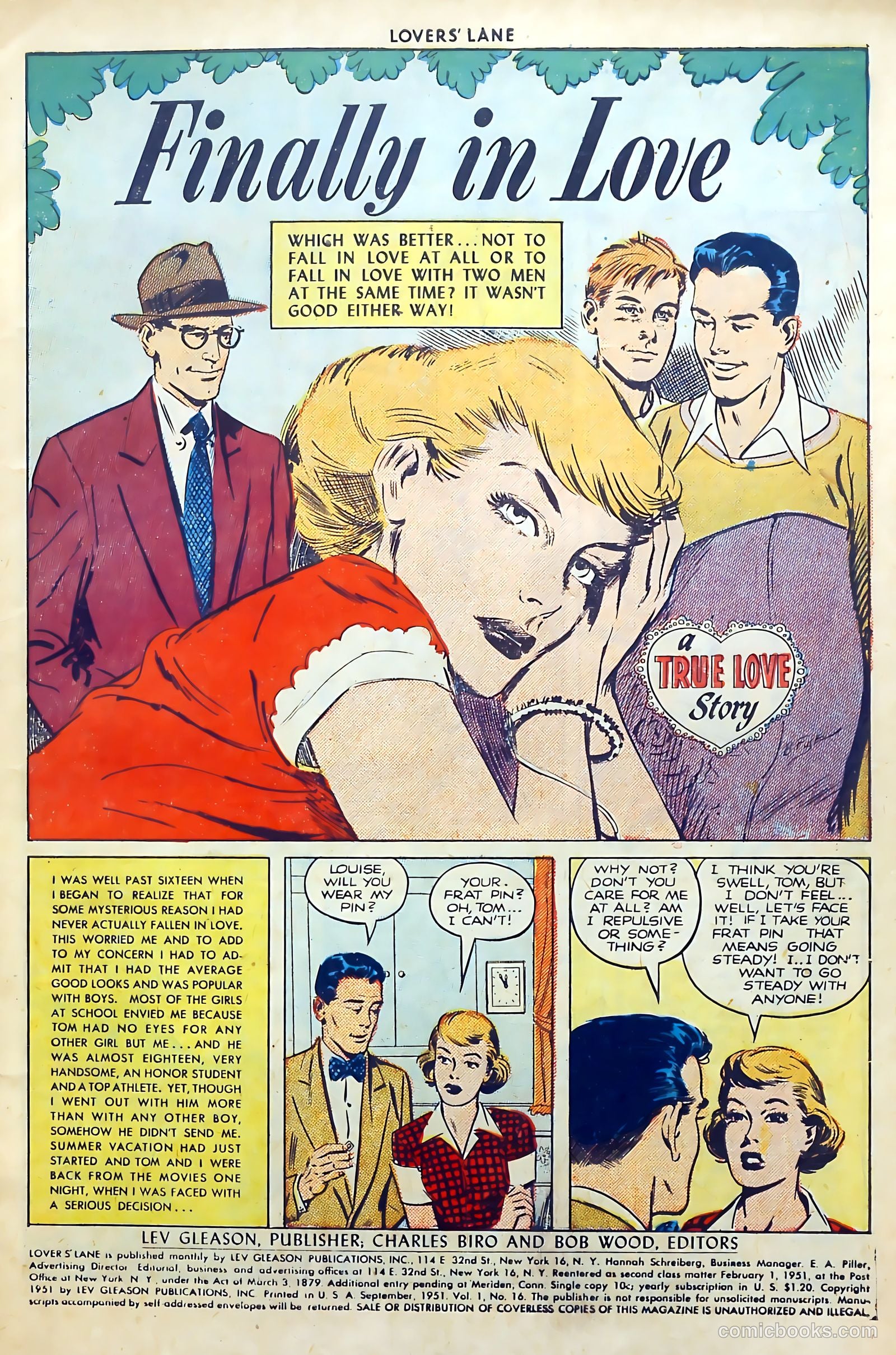 Lovers' Lane #16 (1951) — page 3 of 53