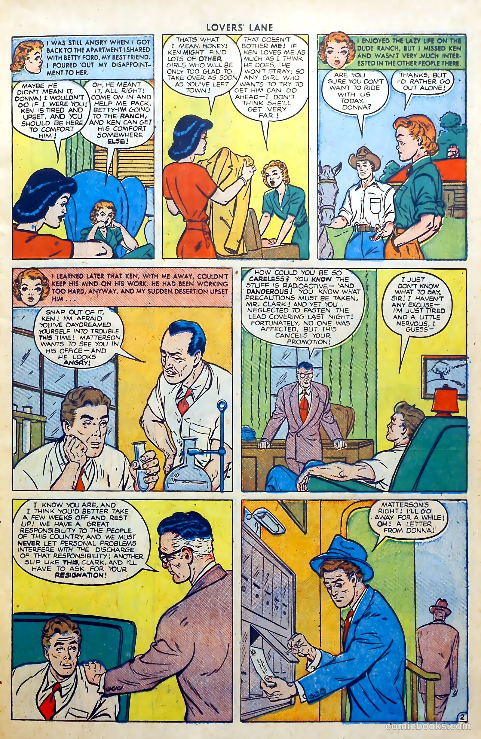 Lovers' Lane #2 (1949, Lev Gleason Publications, Inc.) — page 15 of 54