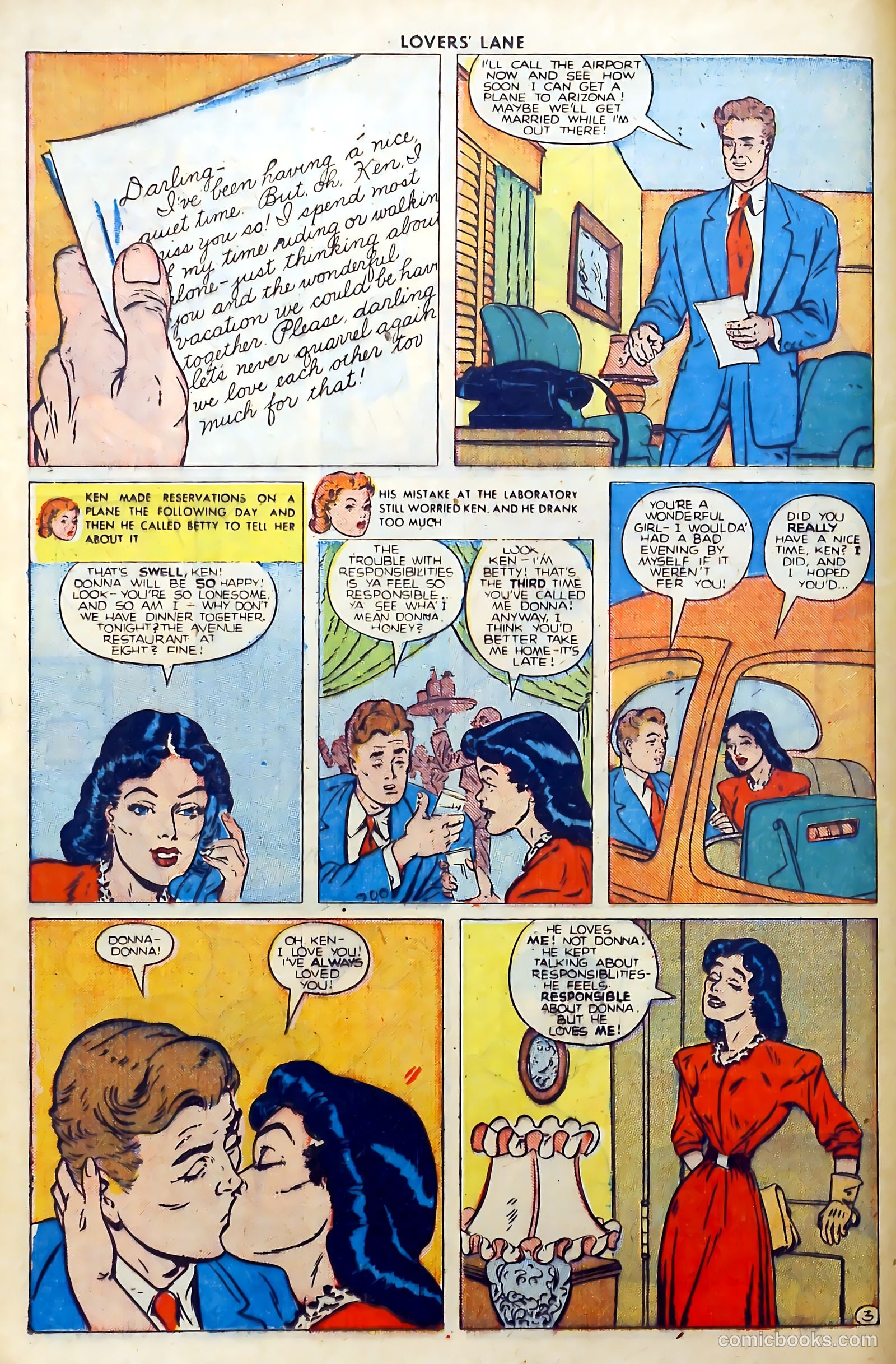Lovers' Lane #2 (1949, Lev Gleason Publications, Inc.) — page 16 of 54