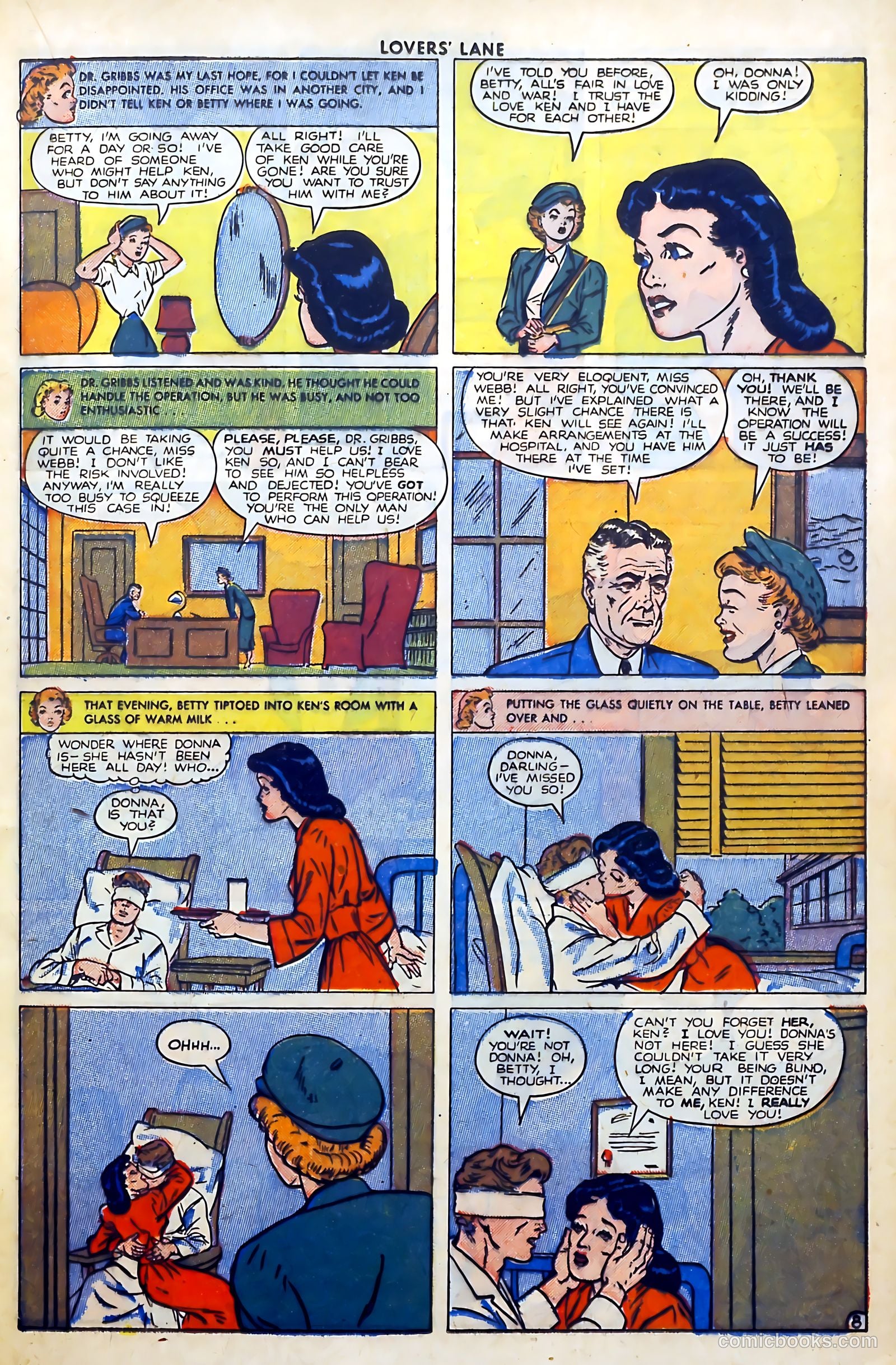 Lovers' Lane #2 (1949, Lev Gleason Publications, Inc.) — page 21 of 54