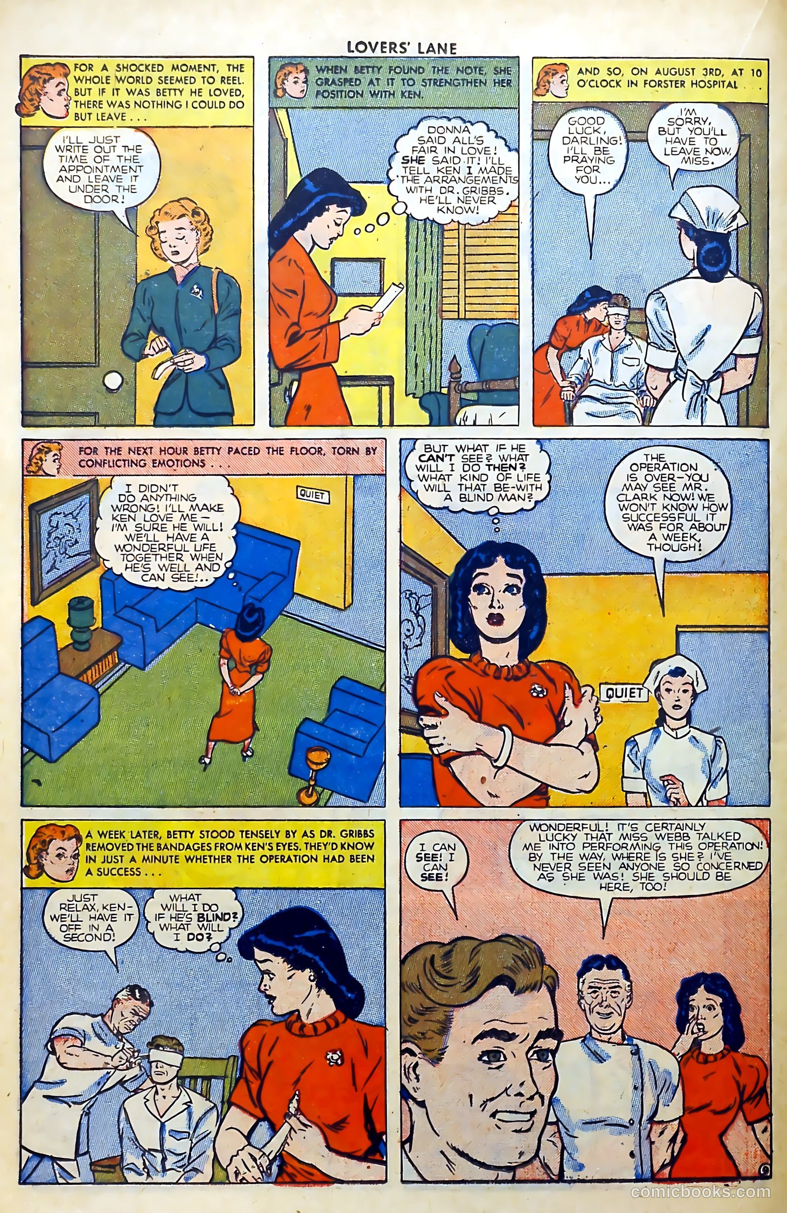 Lovers' Lane #2 (1949, Lev Gleason Publications, Inc.) — page 22 of 54