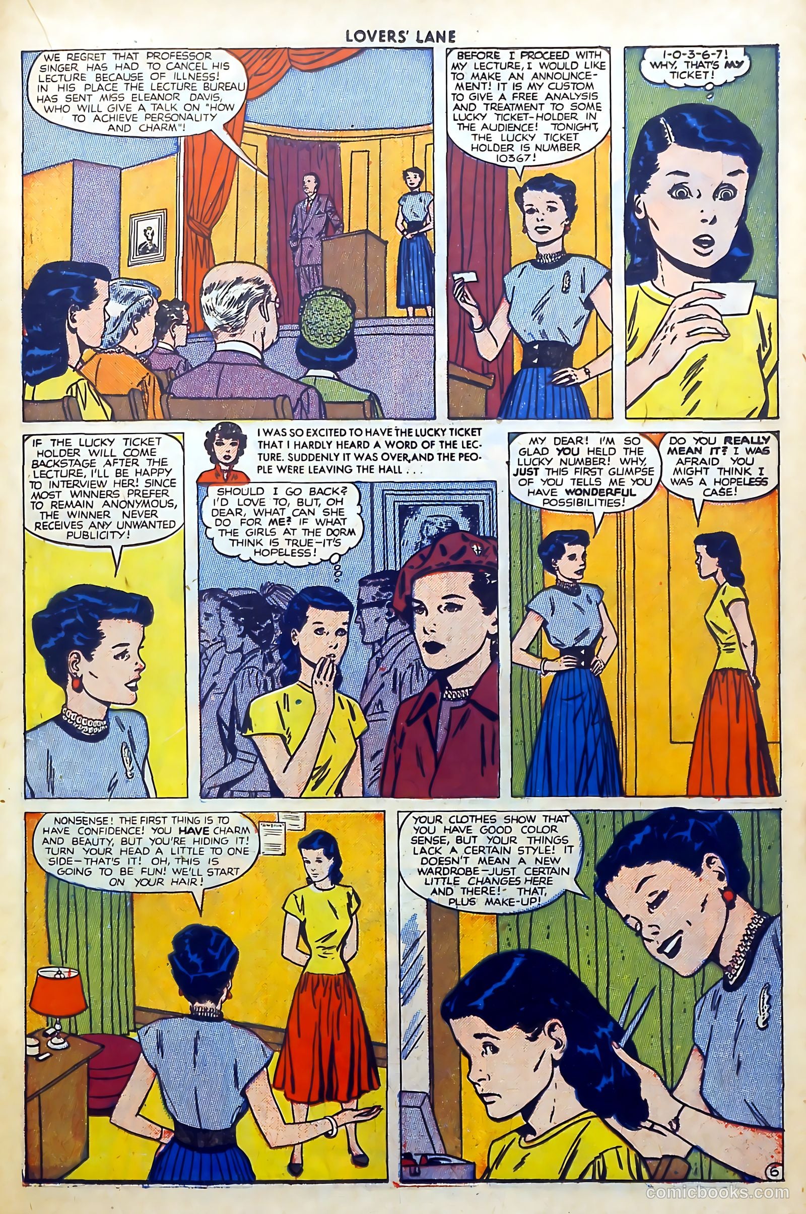 Lovers' Lane #2 (1949, Lev Gleason Publications, Inc.) — page 31 of 54