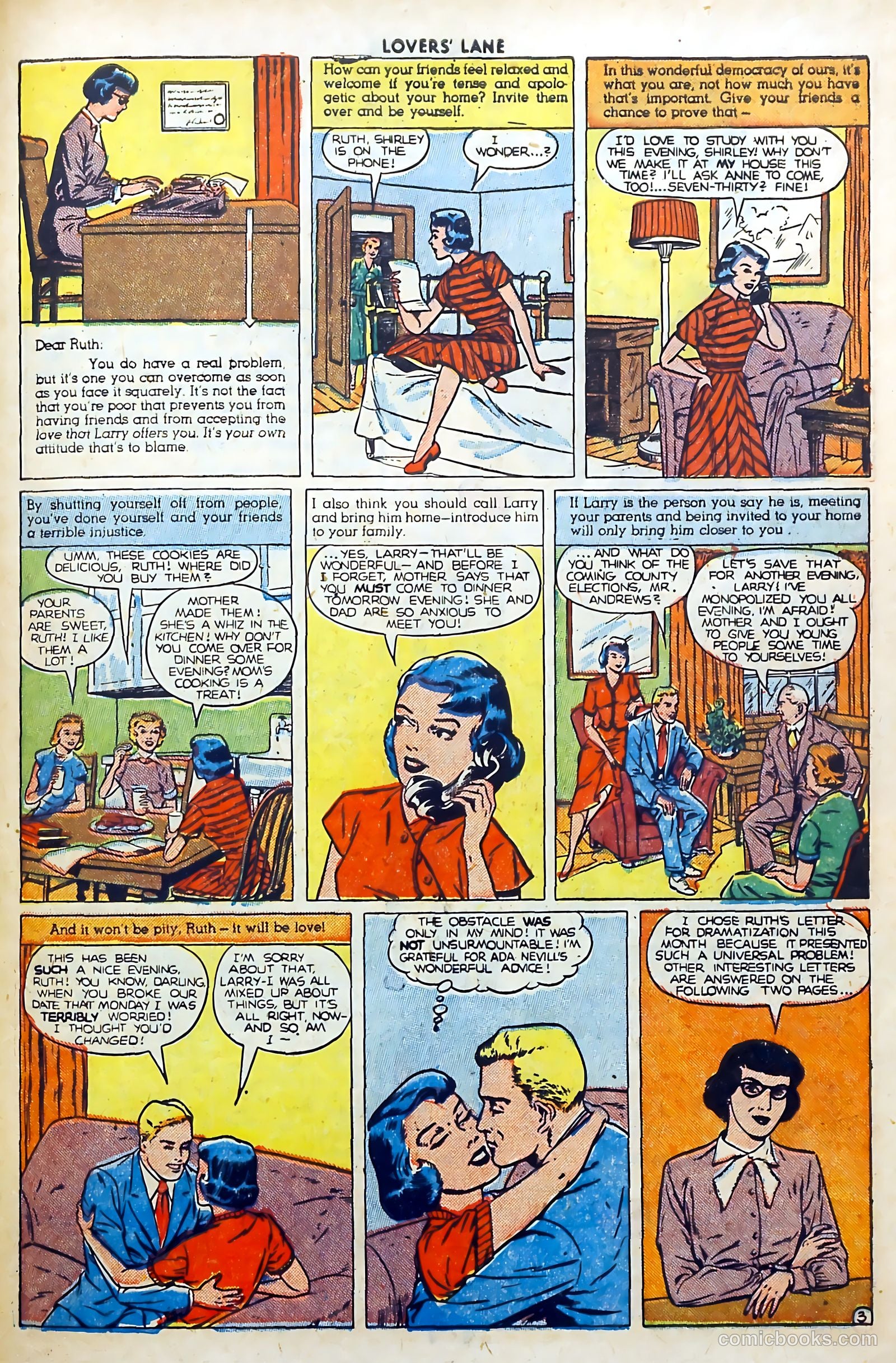 Lovers' Lane #2 (1949, Lev Gleason Publications, Inc.) — page 41 of 54