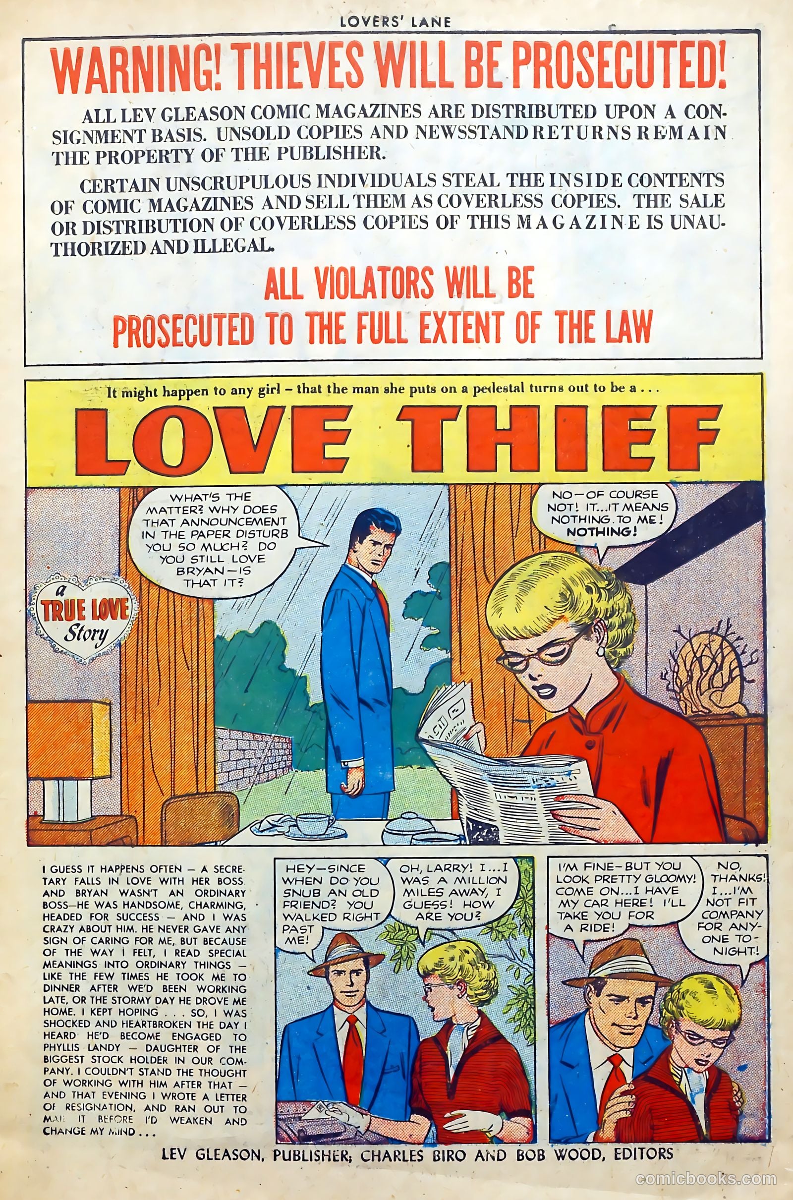 Lovers' Lane #27 (1952) — page 3 of 37