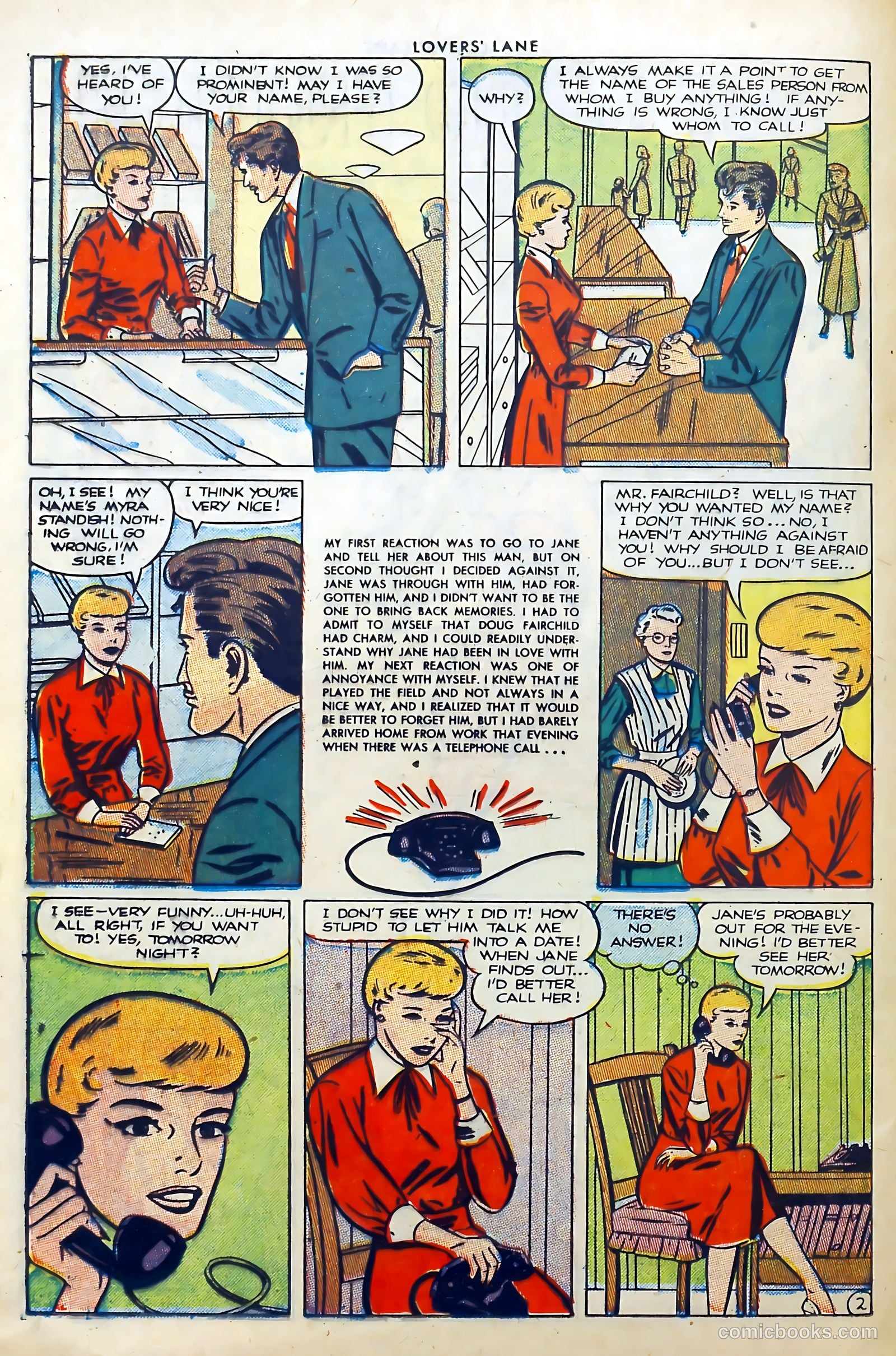 Lovers' Lane #27 (1952) — page 20 of 37