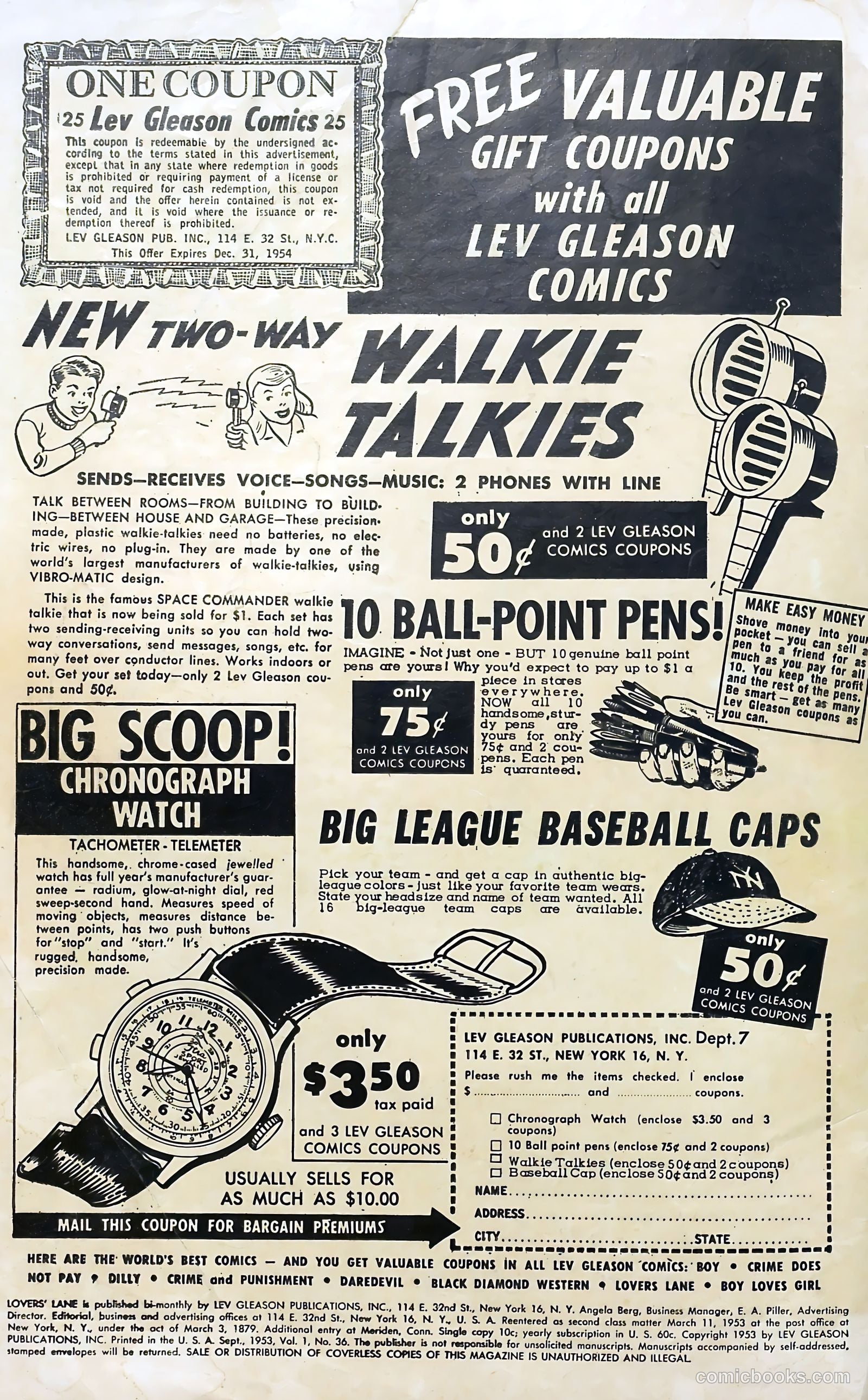 Lovers' Lane #36 (1953, Lev Gleason Publications, Inc.) — page 2 of 37
