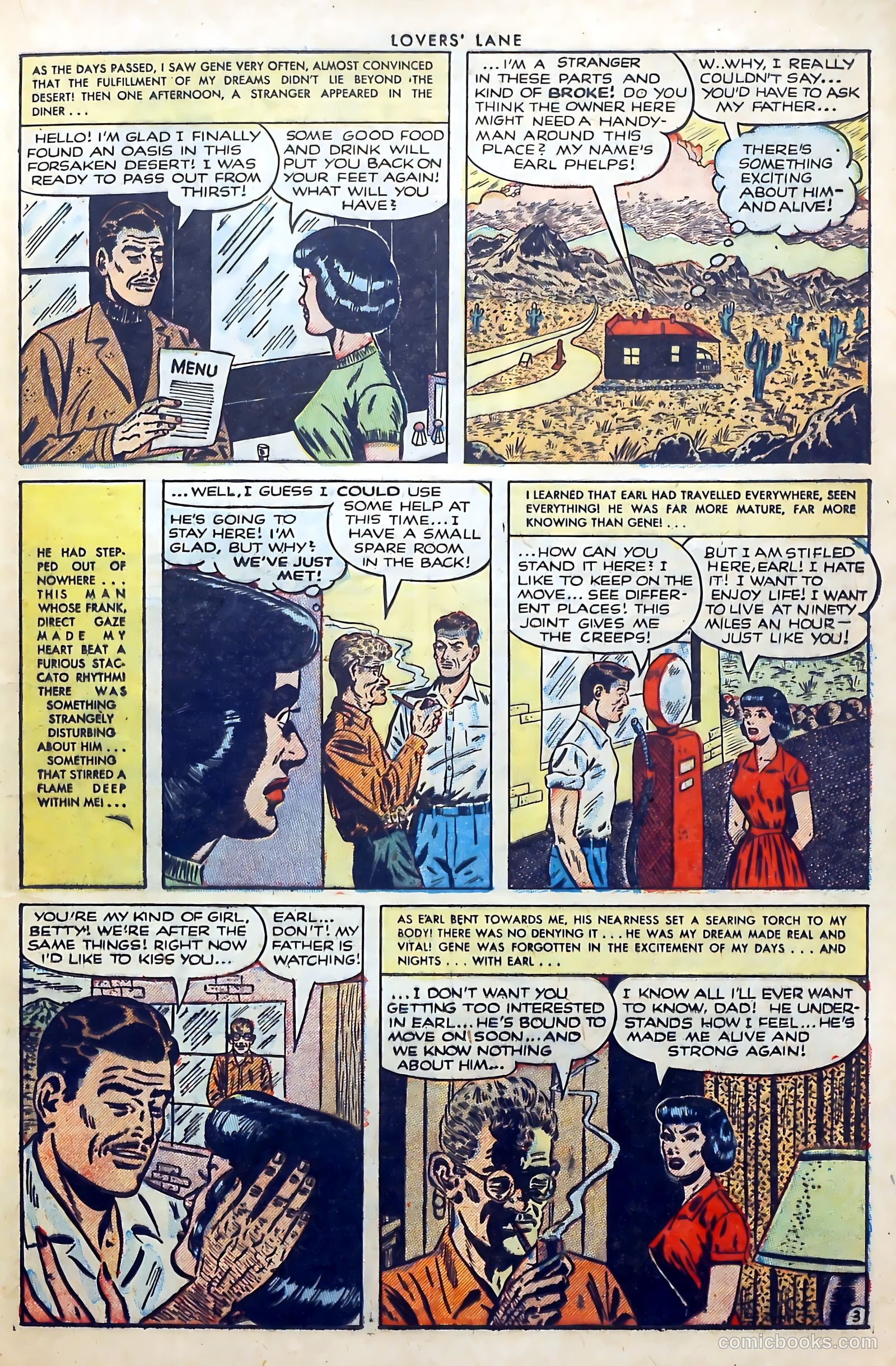 Lovers' Lane #36 (1953, Lev Gleason Publications, Inc.) — page 21 of 37