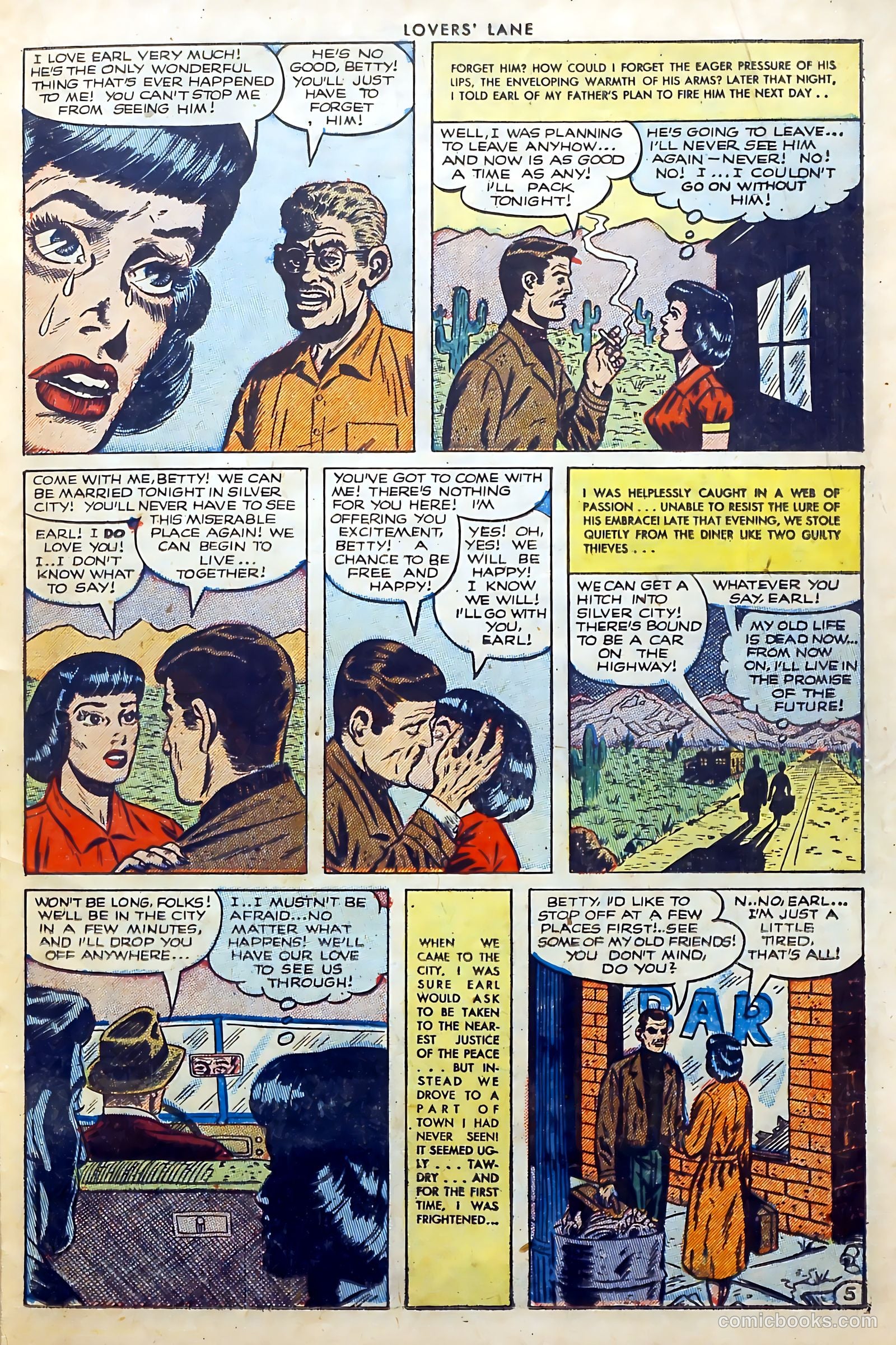 Lovers' Lane #36 (1953, Lev Gleason Publications, Inc.) — page 23 of 37