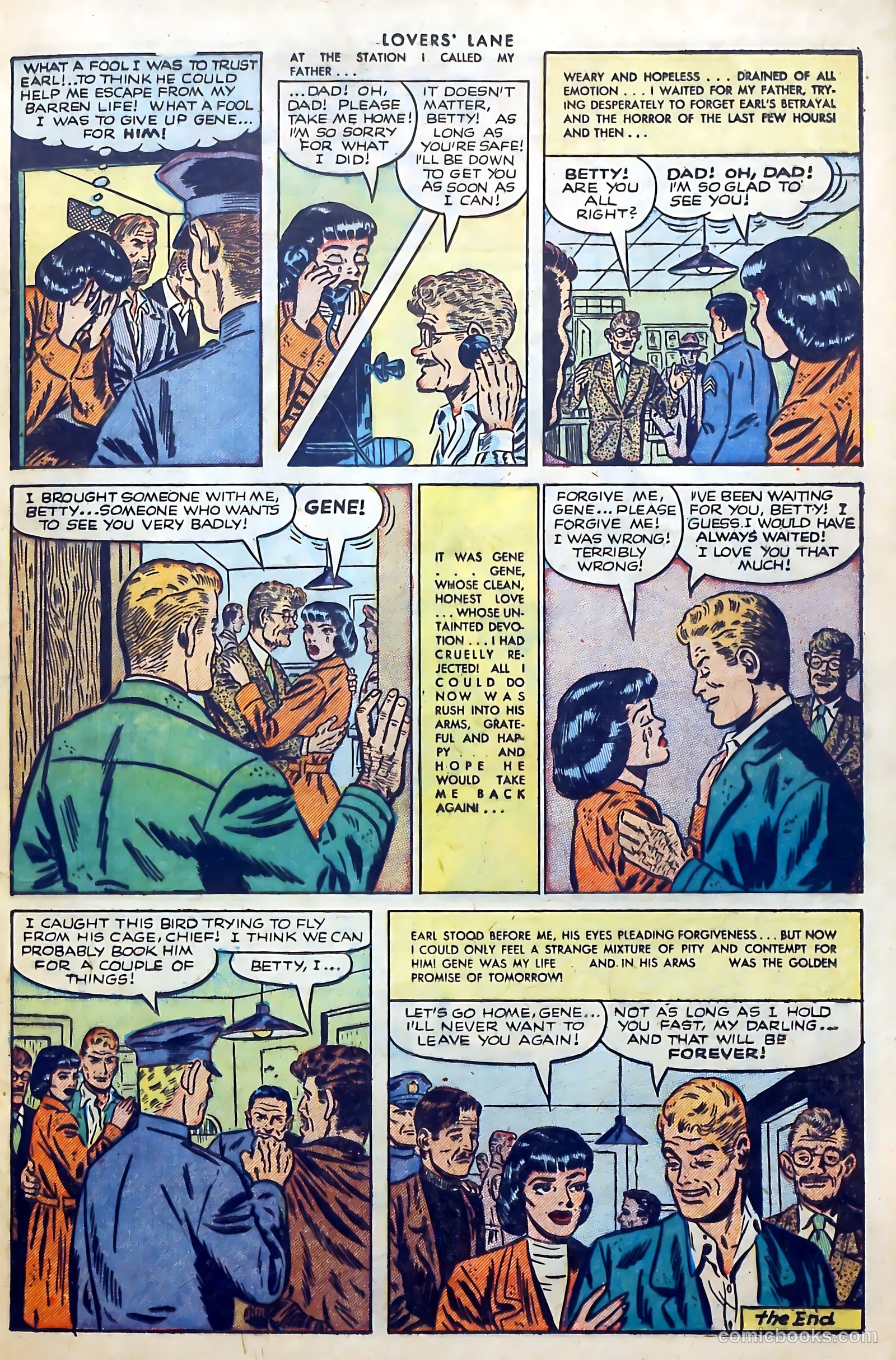 Lovers' Lane #36 (1953, Lev Gleason Publications, Inc.) — page 25 of 37