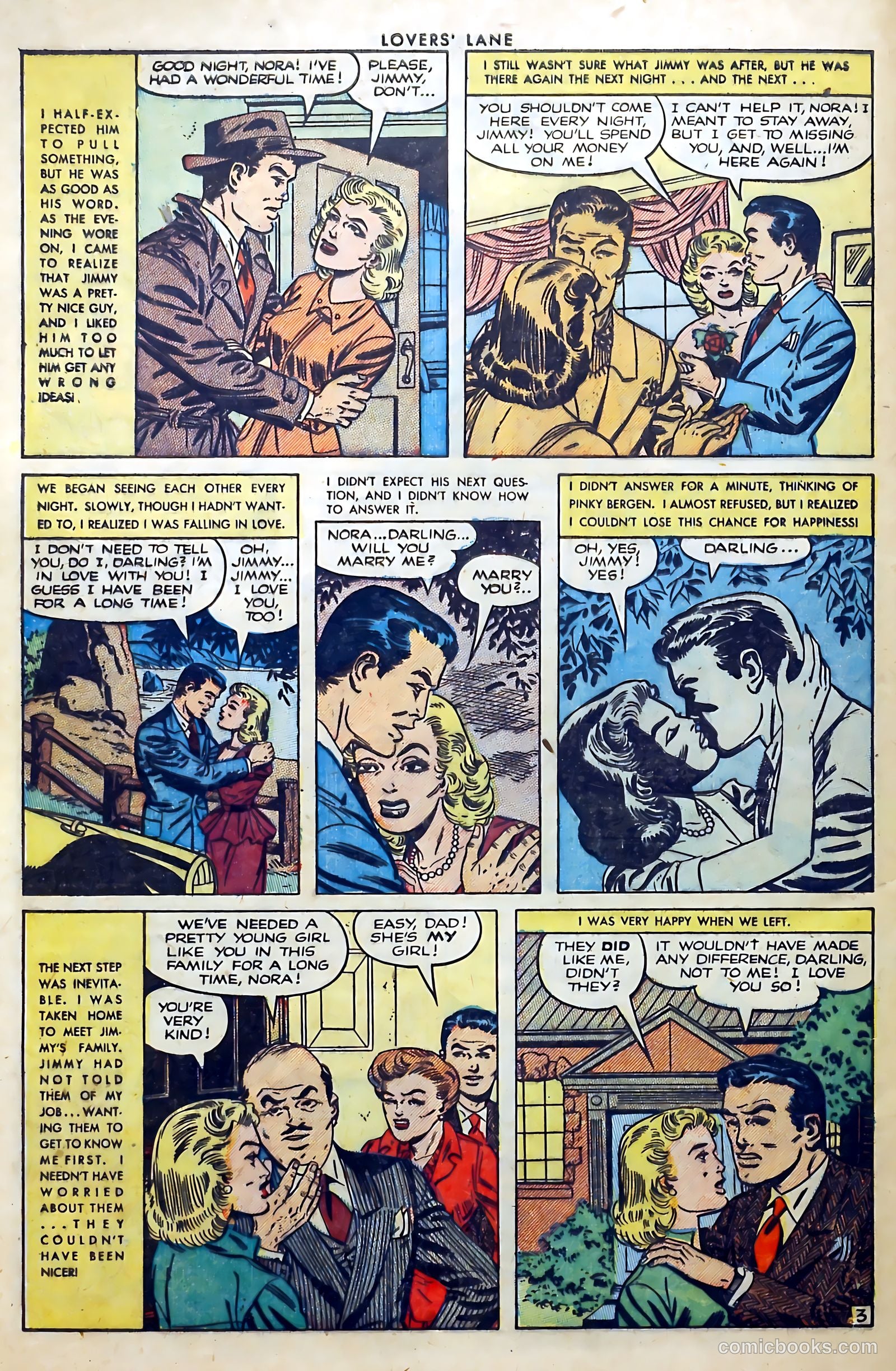 Lovers' Lane #36 (1953, Lev Gleason Publications, Inc.) — page 28 of 37