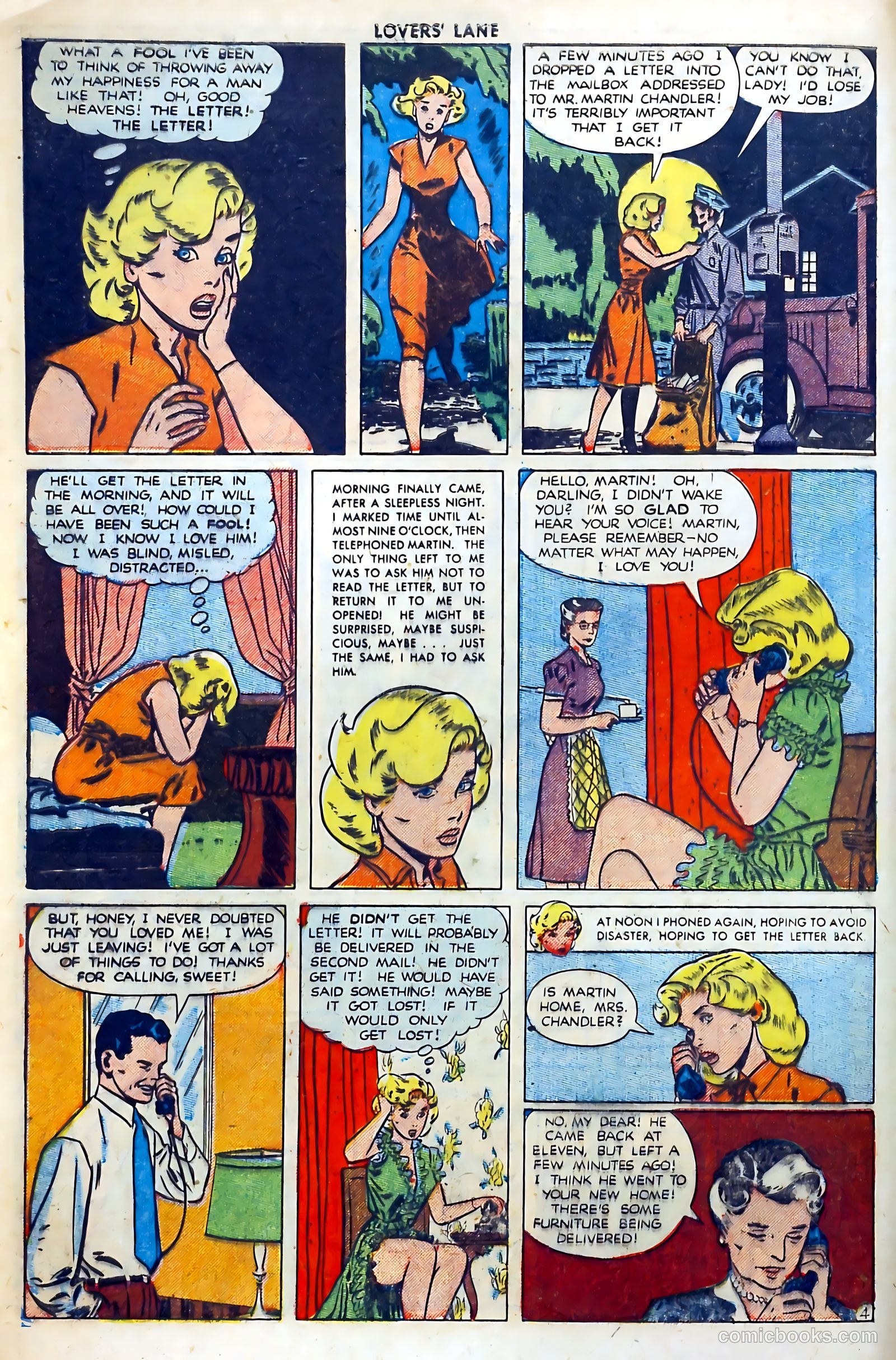 Lovers' Lane #5 (1950, Lev Gleason Publications, Inc.) — page 6 of 53