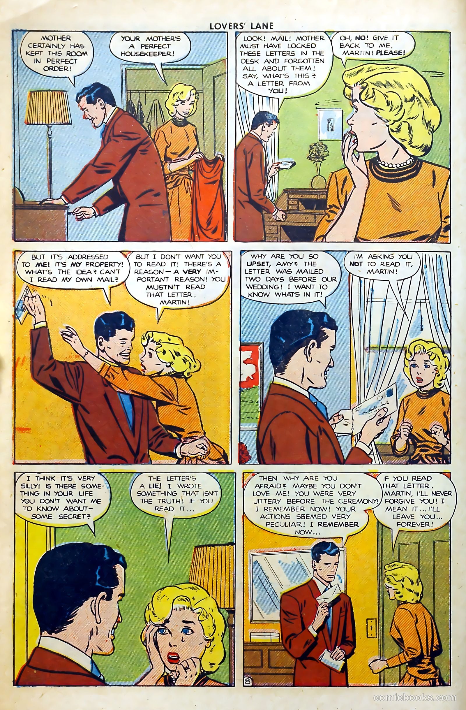 Lovers' Lane #5 (1950, Lev Gleason Publications, Inc.) — page 10 of 53