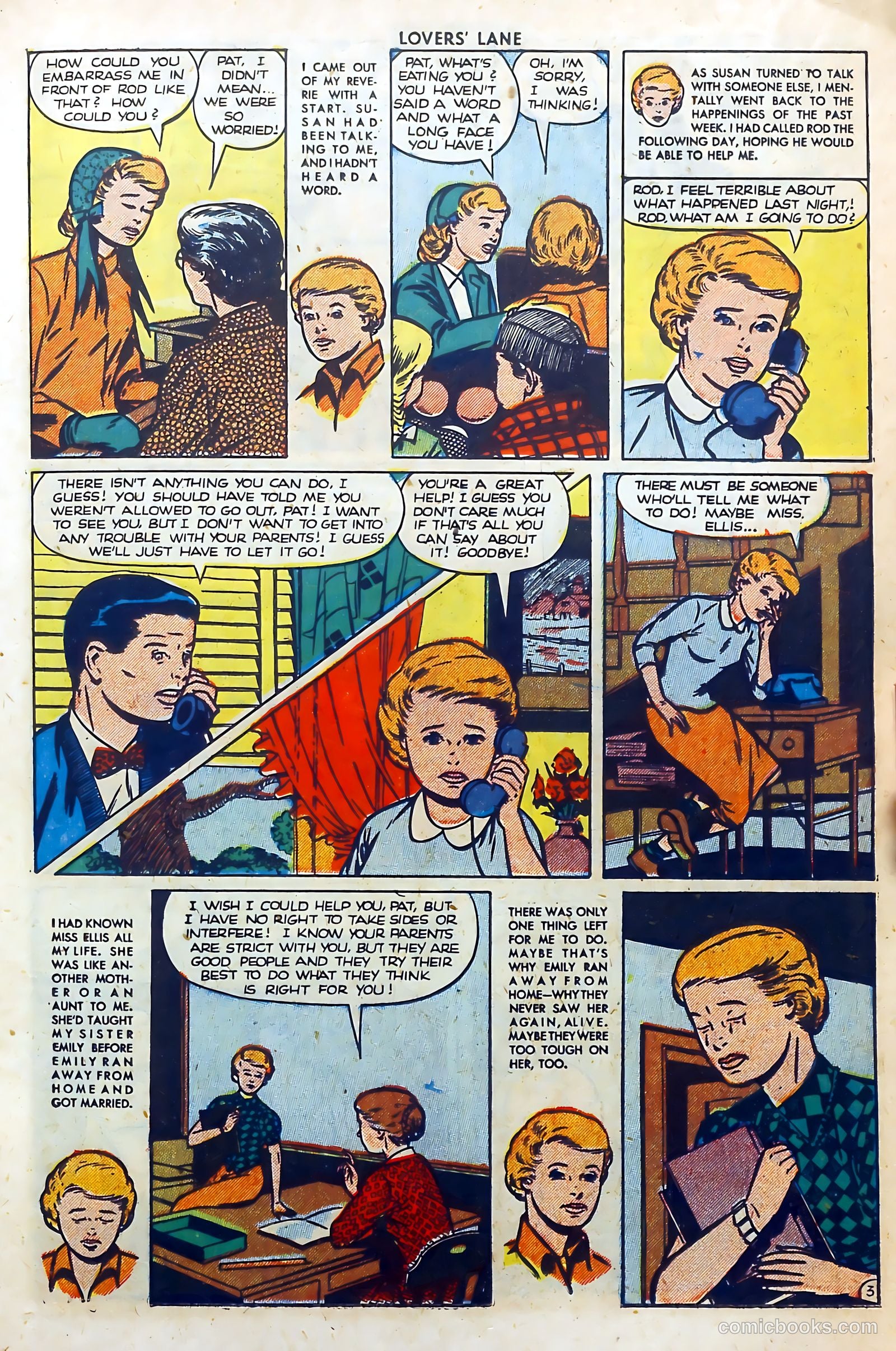 Lovers' Lane #5 (1950, Lev Gleason Publications, Inc.) — page 17 of 53