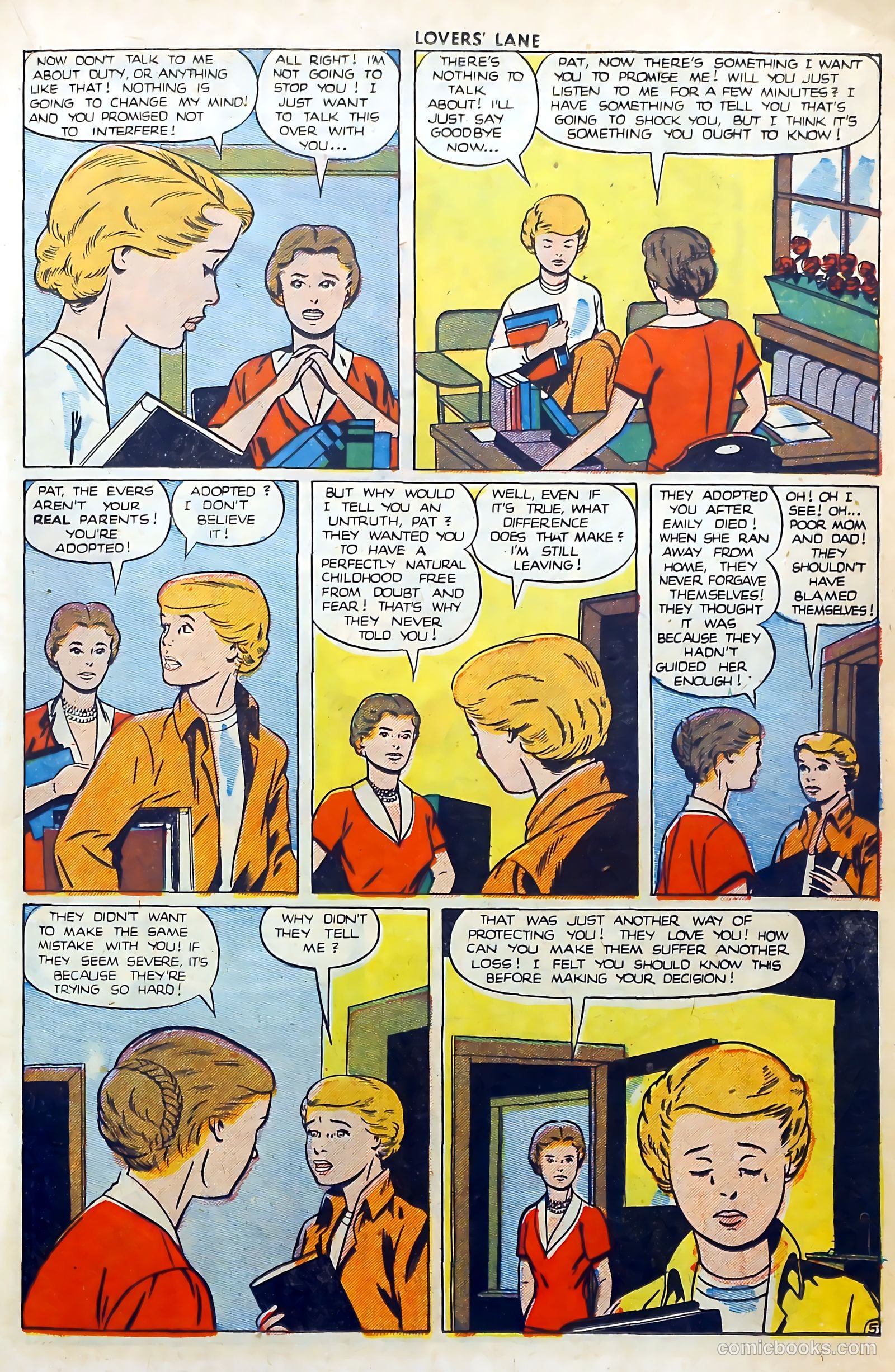 Lovers' Lane #5 (1950, Lev Gleason Publications, Inc.) — page 19 of 53