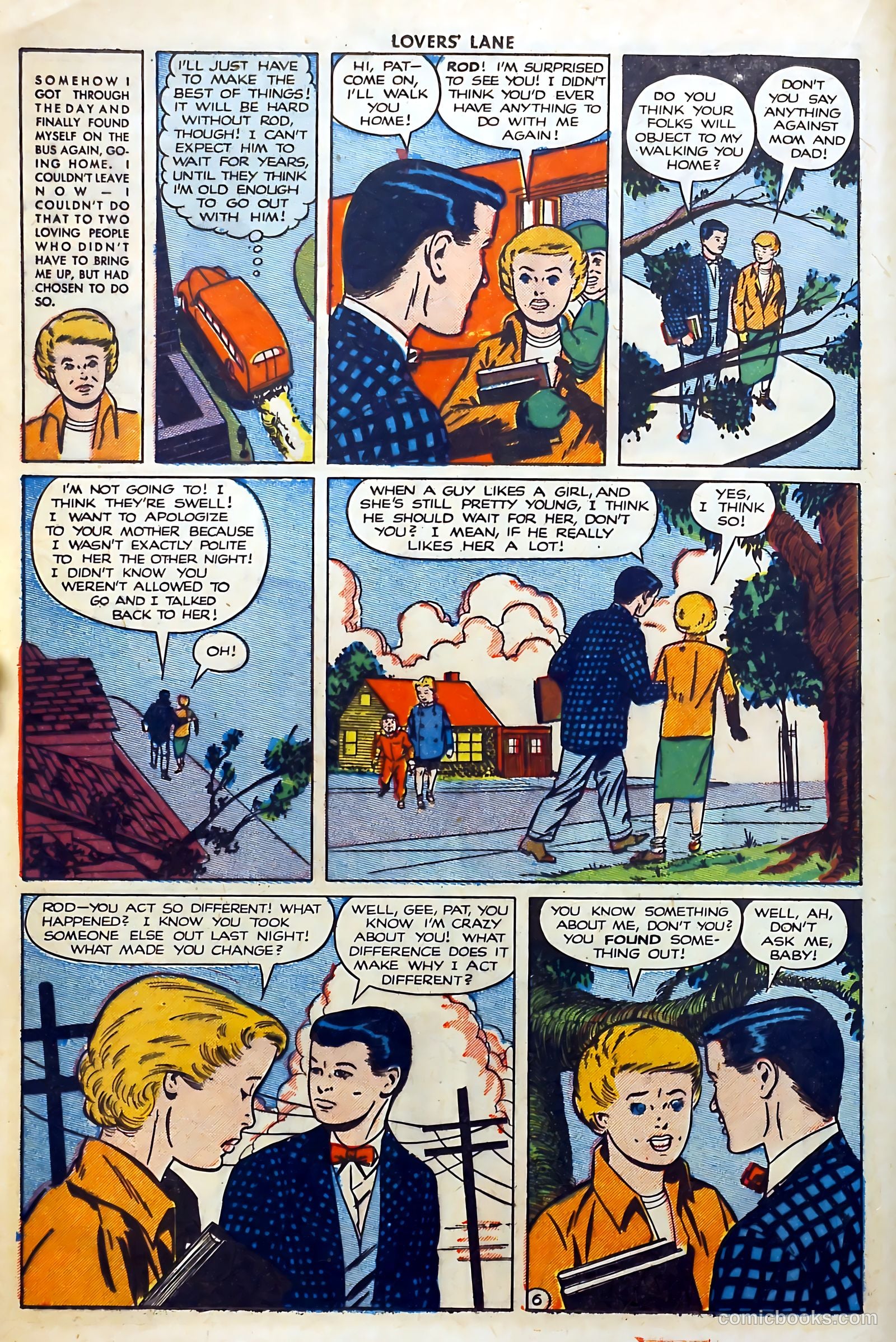 Lovers' Lane #5 (1950, Lev Gleason Publications, Inc.) — page 20 of 53