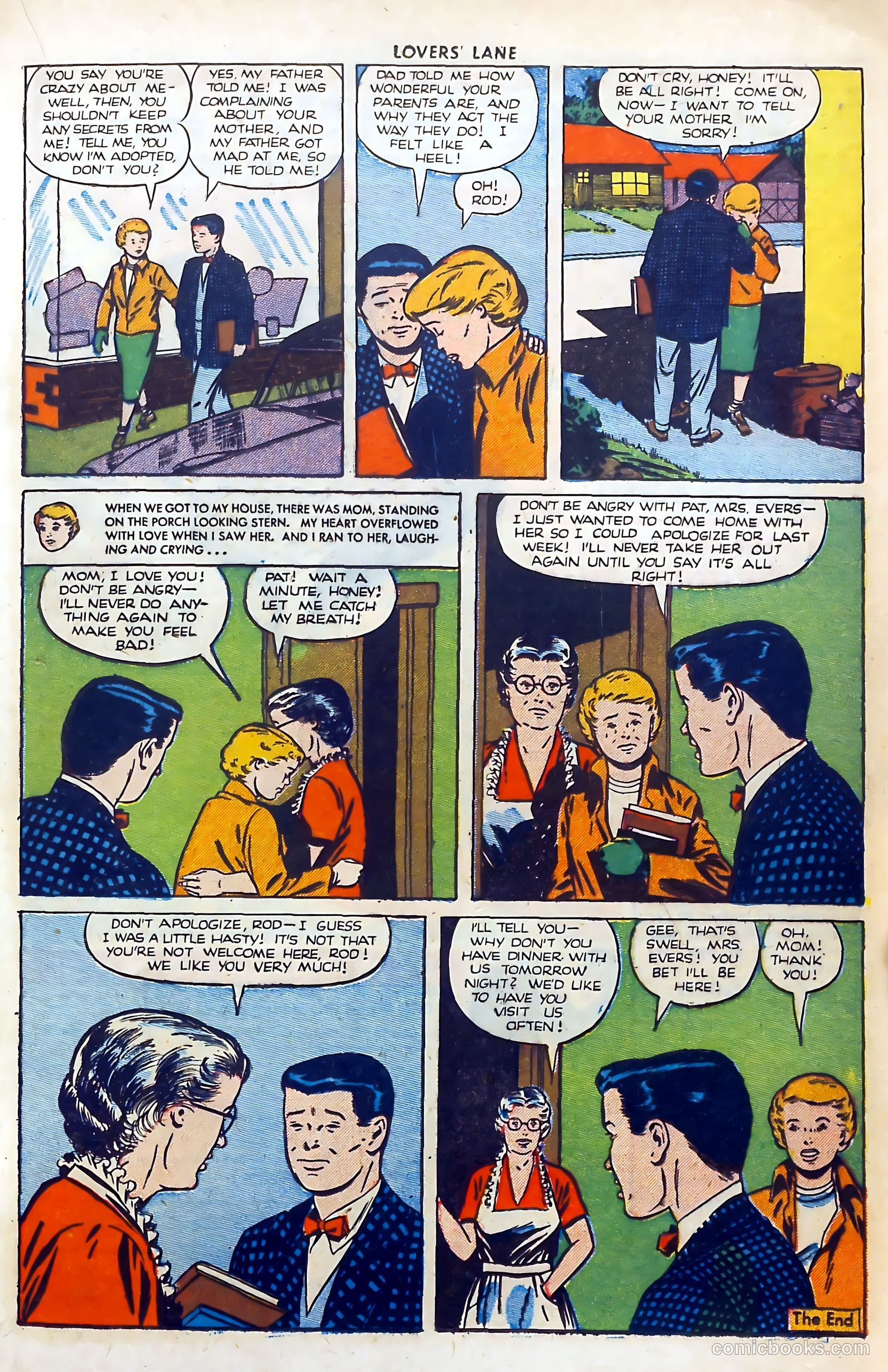 Lovers' Lane #5 (1950, Lev Gleason Publications, Inc.) — page 21 of 53