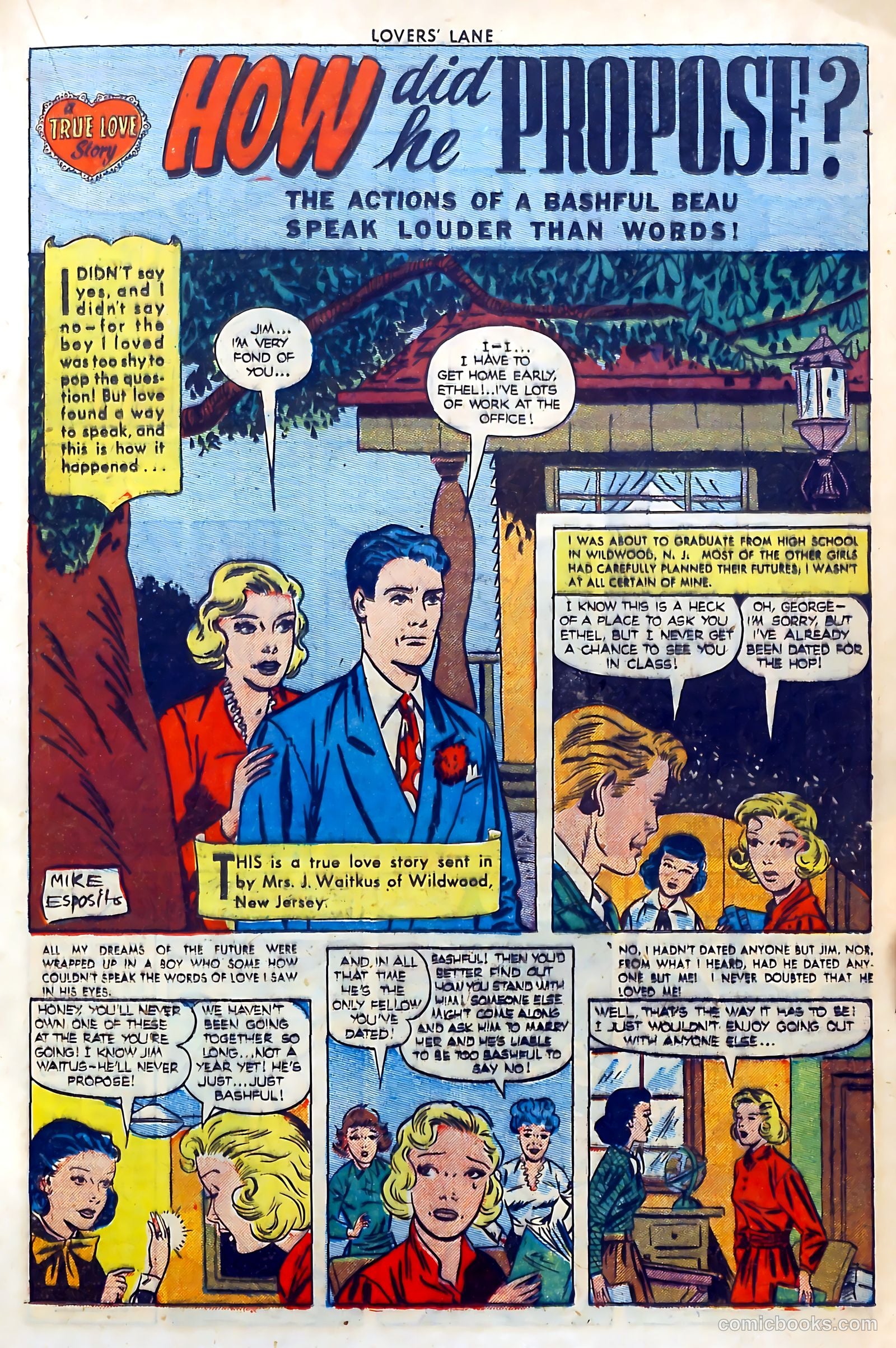 Lovers' Lane #5 (1950, Lev Gleason Publications, Inc.) — page 23 of 53