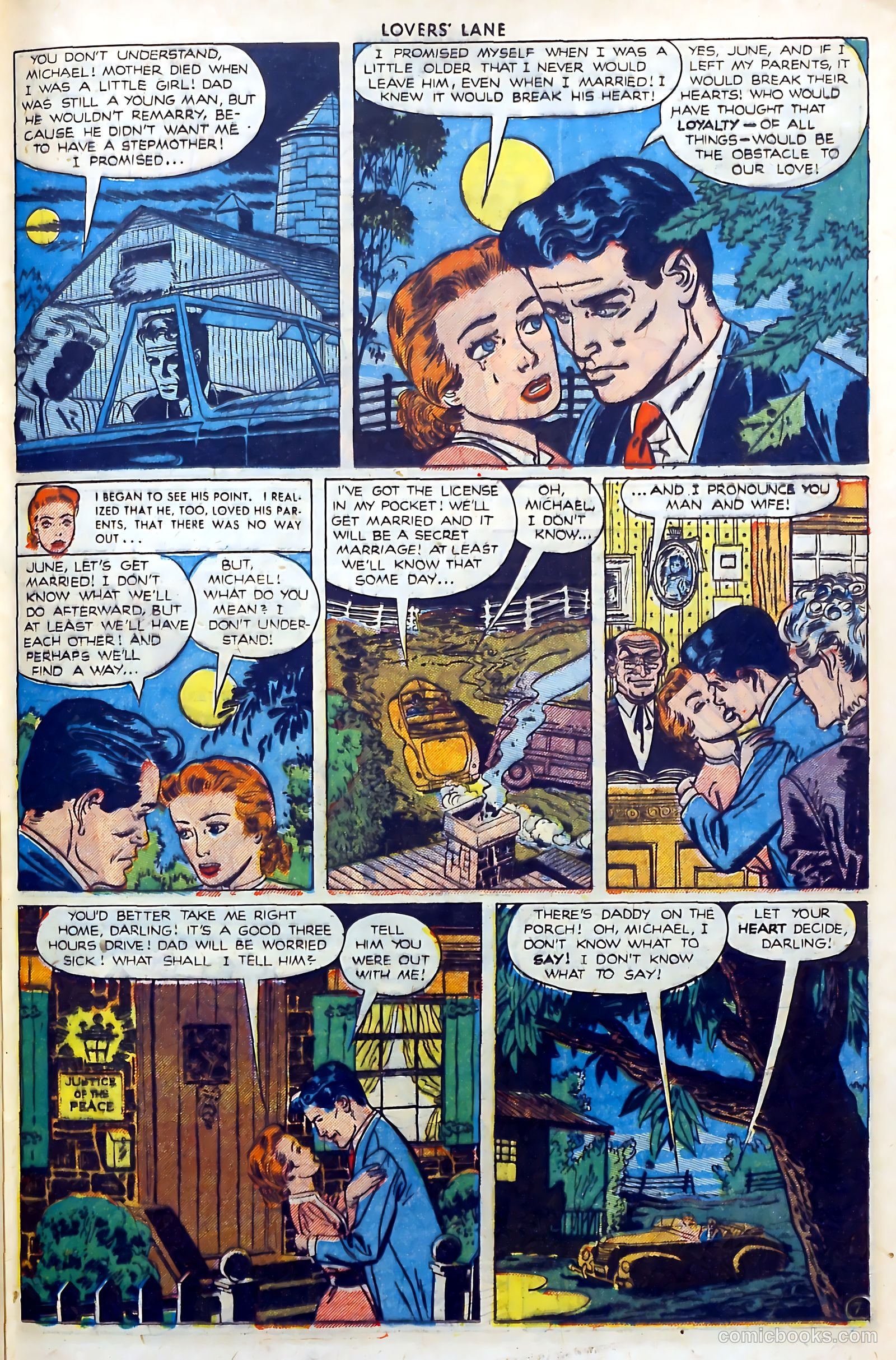 Lovers' Lane #5 (1950, Lev Gleason Publications, Inc.) — page 35 of 53