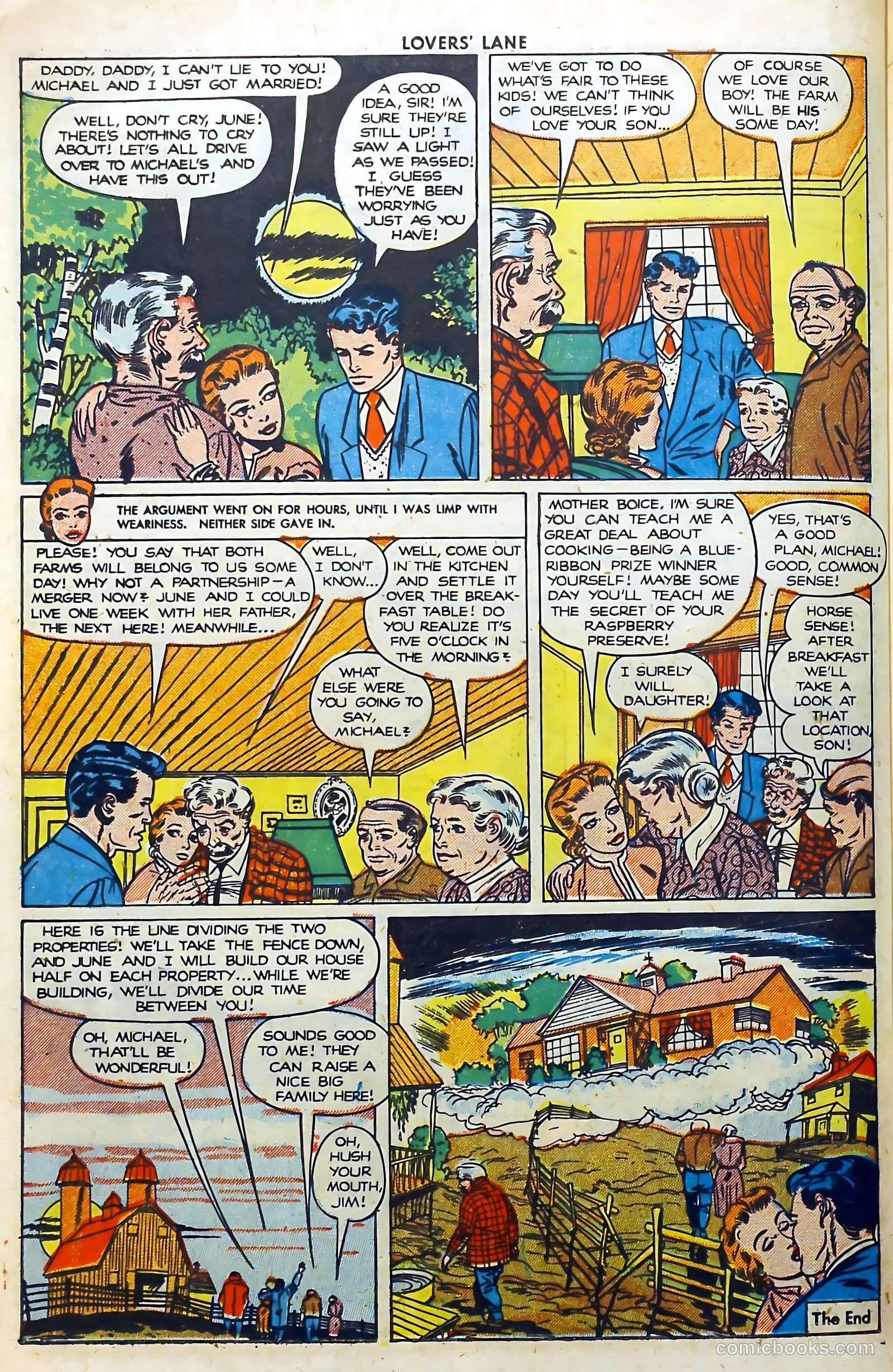 Lovers' Lane #5 (1950, Lev Gleason Publications, Inc.) — page 36 of 53